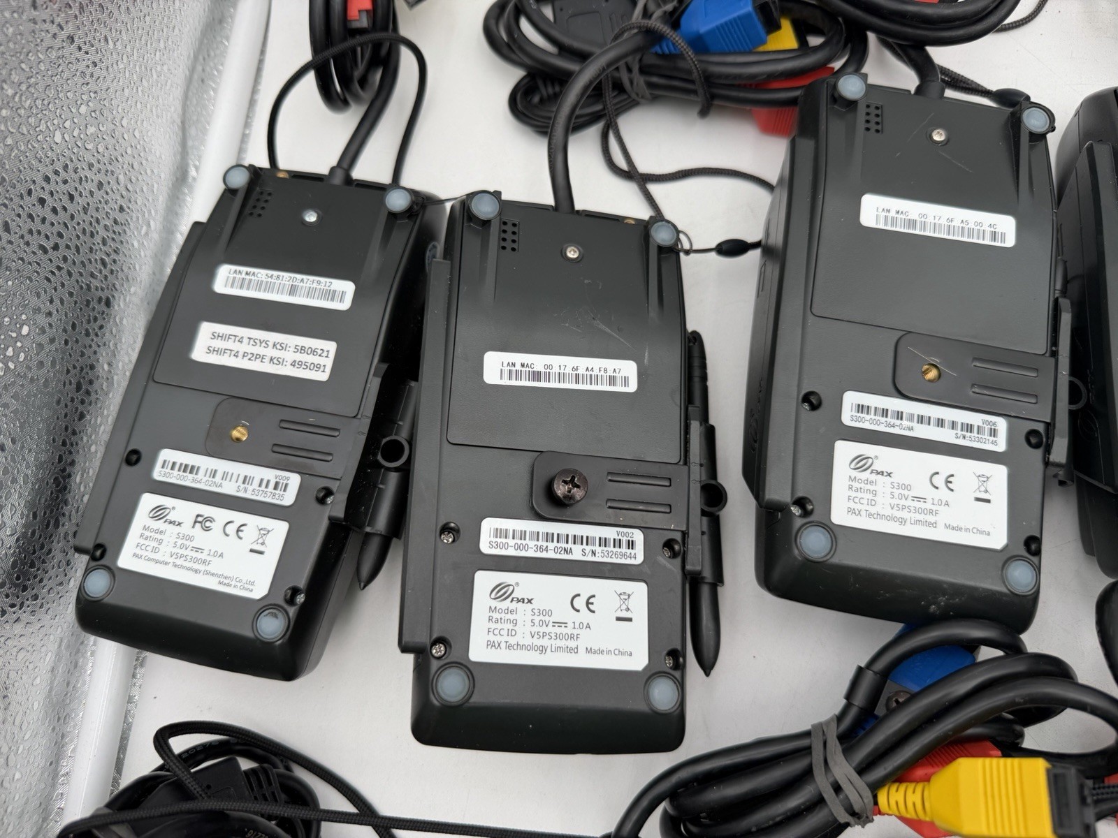 Lot Of 18 PAX S300 Credit Card Terminals Untested Parts Only