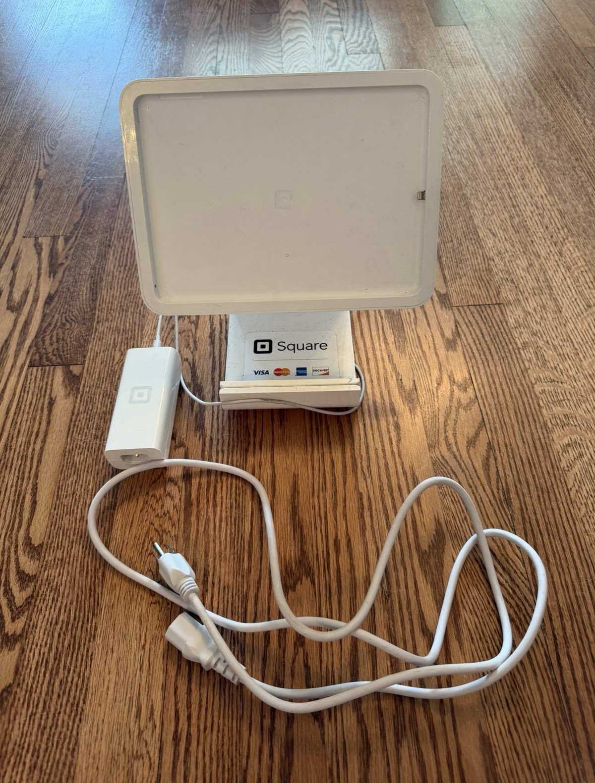 Square iPad POS Stand Base for Credit Card Terminal, Wired, Power Adapter