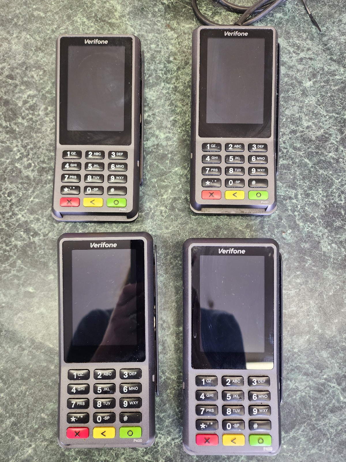 LOT OF 4 POS System Verifone P400 Plus Credit Card Reader