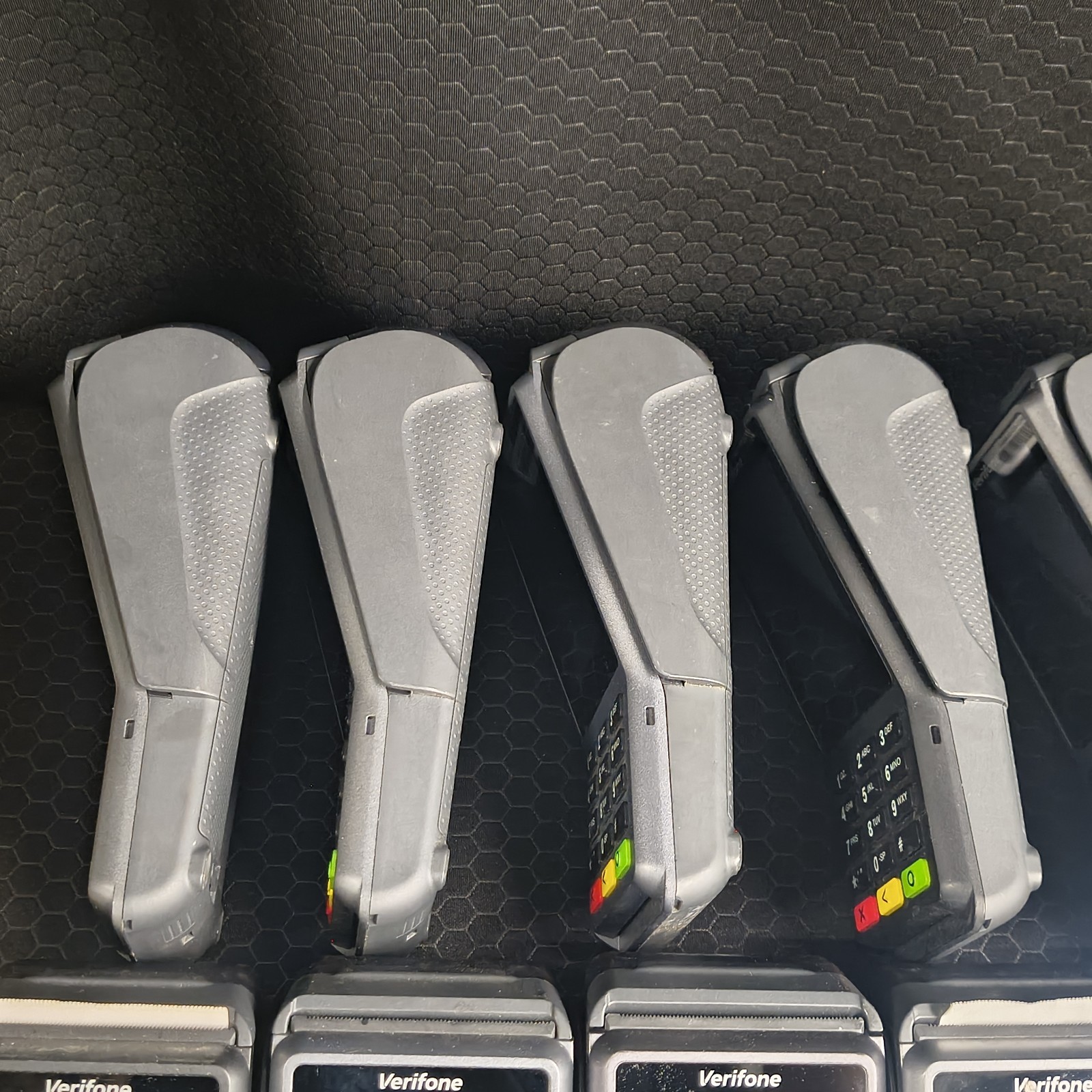VERIFONE V400C PLUS – Lot Of 12. Untested. Sold As Is (See Pics + Desc).