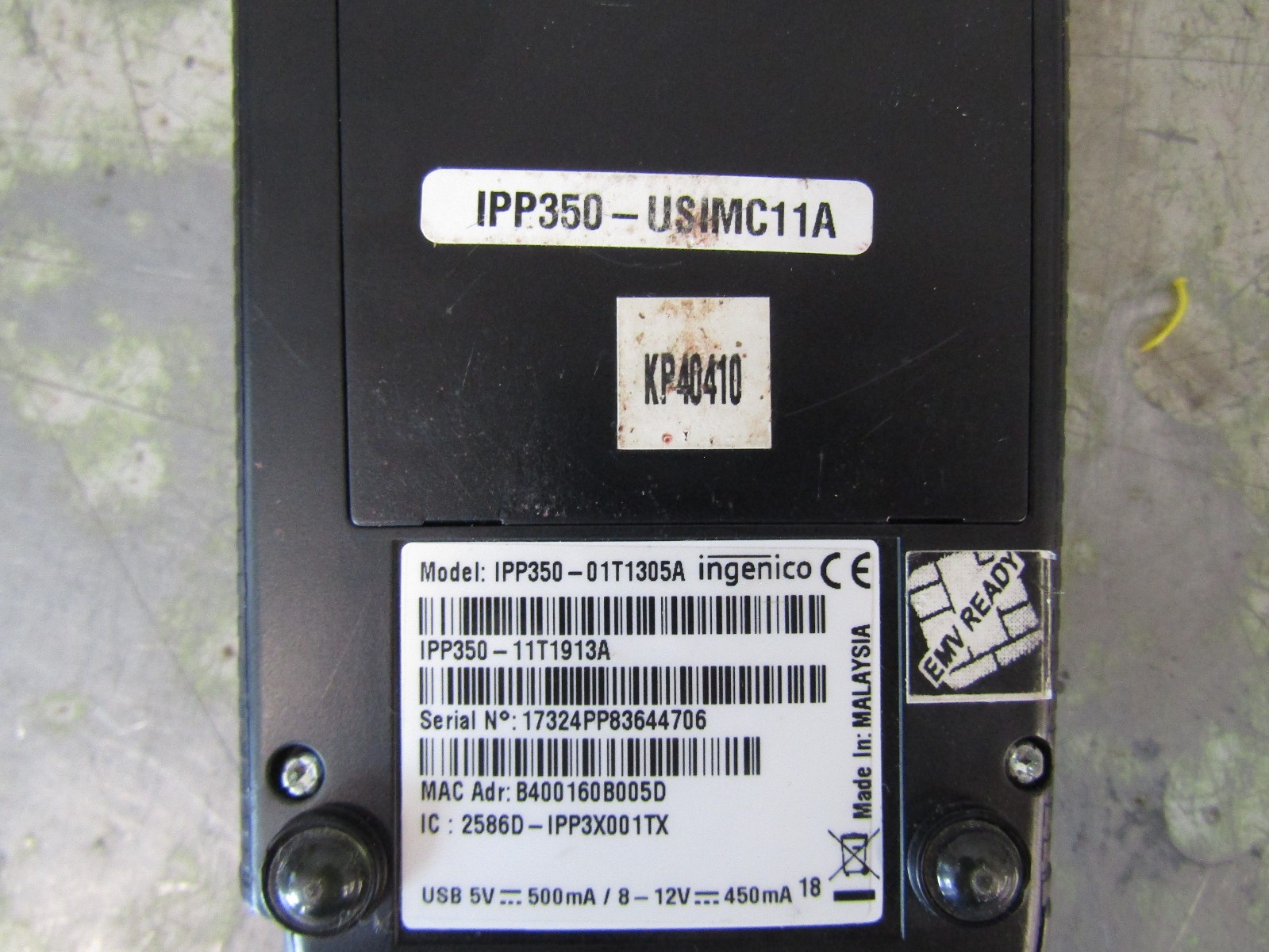 Ingenico IPP350 Credit Card Payment Terminal