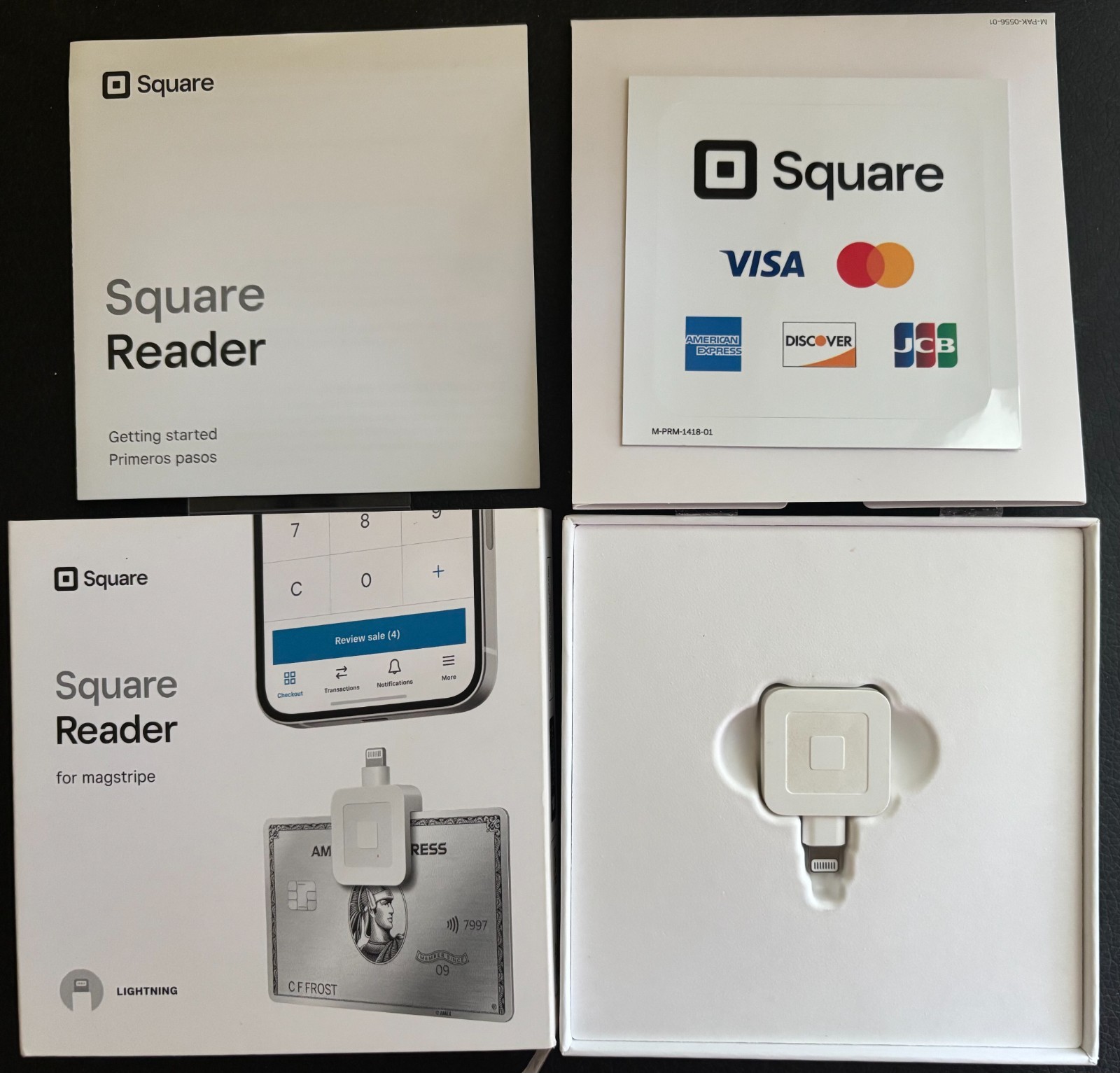SQUARE Reader For magstripe LIGHTNING Mobile Credit Card Readers iPhone iPad