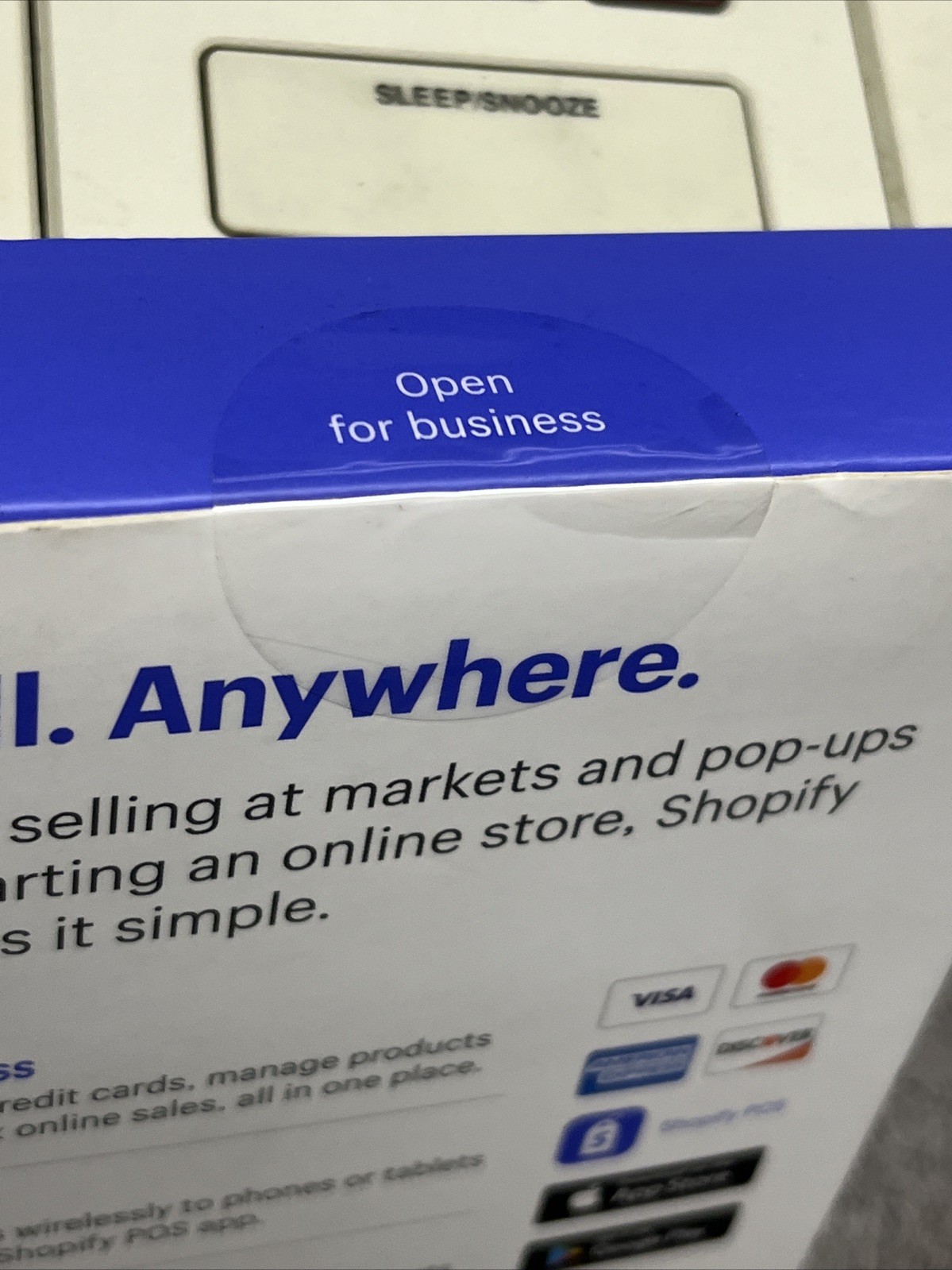 Shopify Chip and Swipe Credit Card Reader Wireless White Model S1701 – NEW
