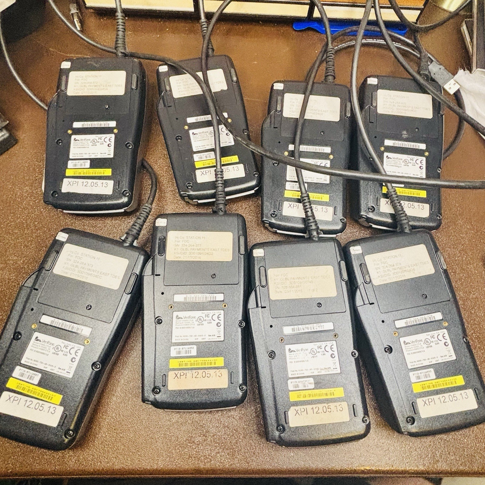 VeriFone VX 805 Pin Pad USB Card Chip Reader Keypad Terminal VX805 CTLS Lot Of 8