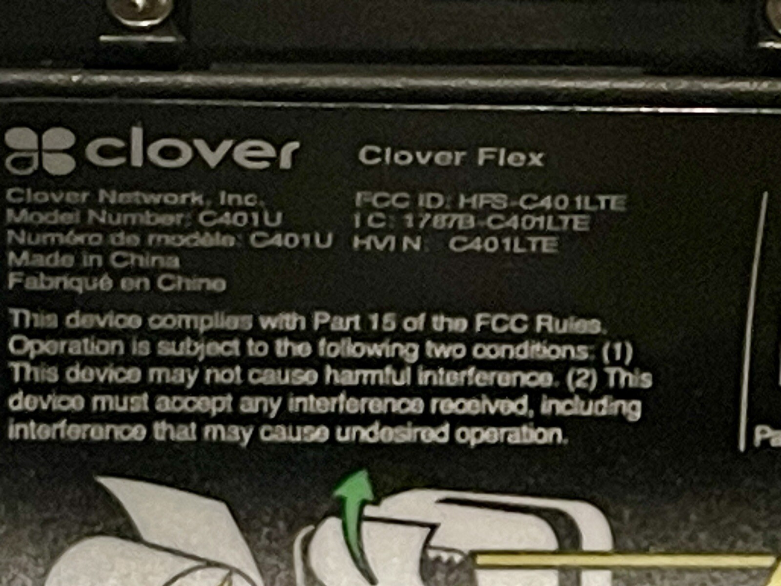 Clover Flex LTE C401U JUST THE UNIT NO CABLES OR CRADLE