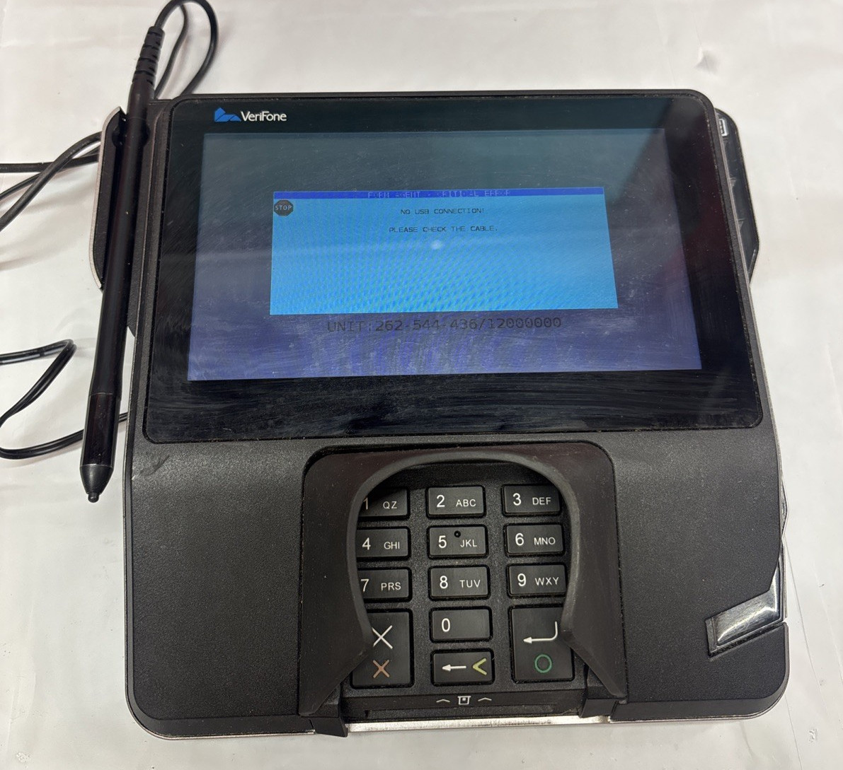 Verifone MX900-02 Credit Card Payment Terminal with stand and ac/adapter *USED