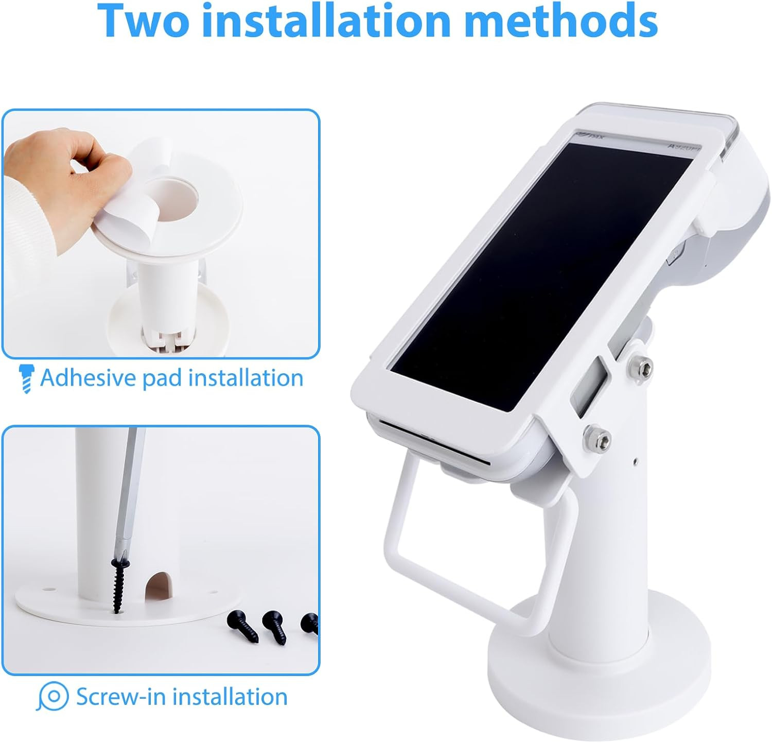POS Terminal Stand for Pax A920/A920 Pro Credit Card Machine Stand, 7″ Tall Tilt