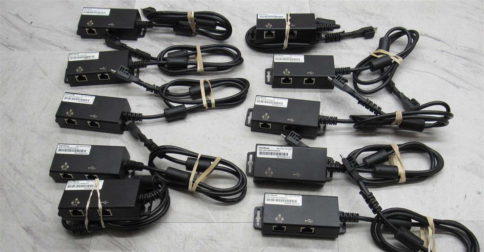 10 LOT – VeriFone LBL278-002-01-A Ice Cube Cables for M400 Ethernet USB-C