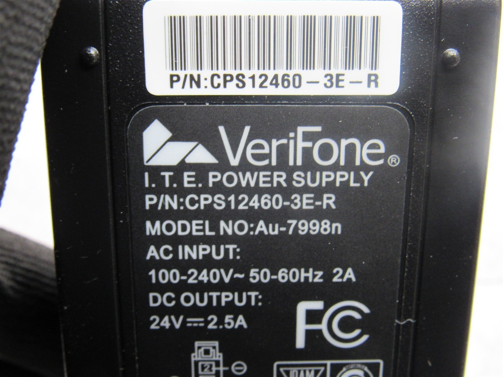 20 LOT NEW VeriFone I.T.E. Power Supply CPS12460-3E-R Au-7998n 100-240V~50-60Hz