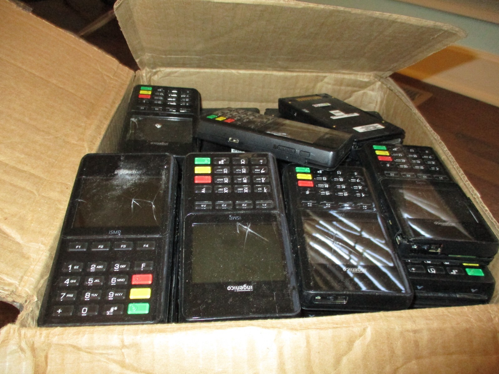 (Lot of 100) INGENICO ISMP4 ISMP 4 IMP627-11P3556C Terminal with Barcode Reader