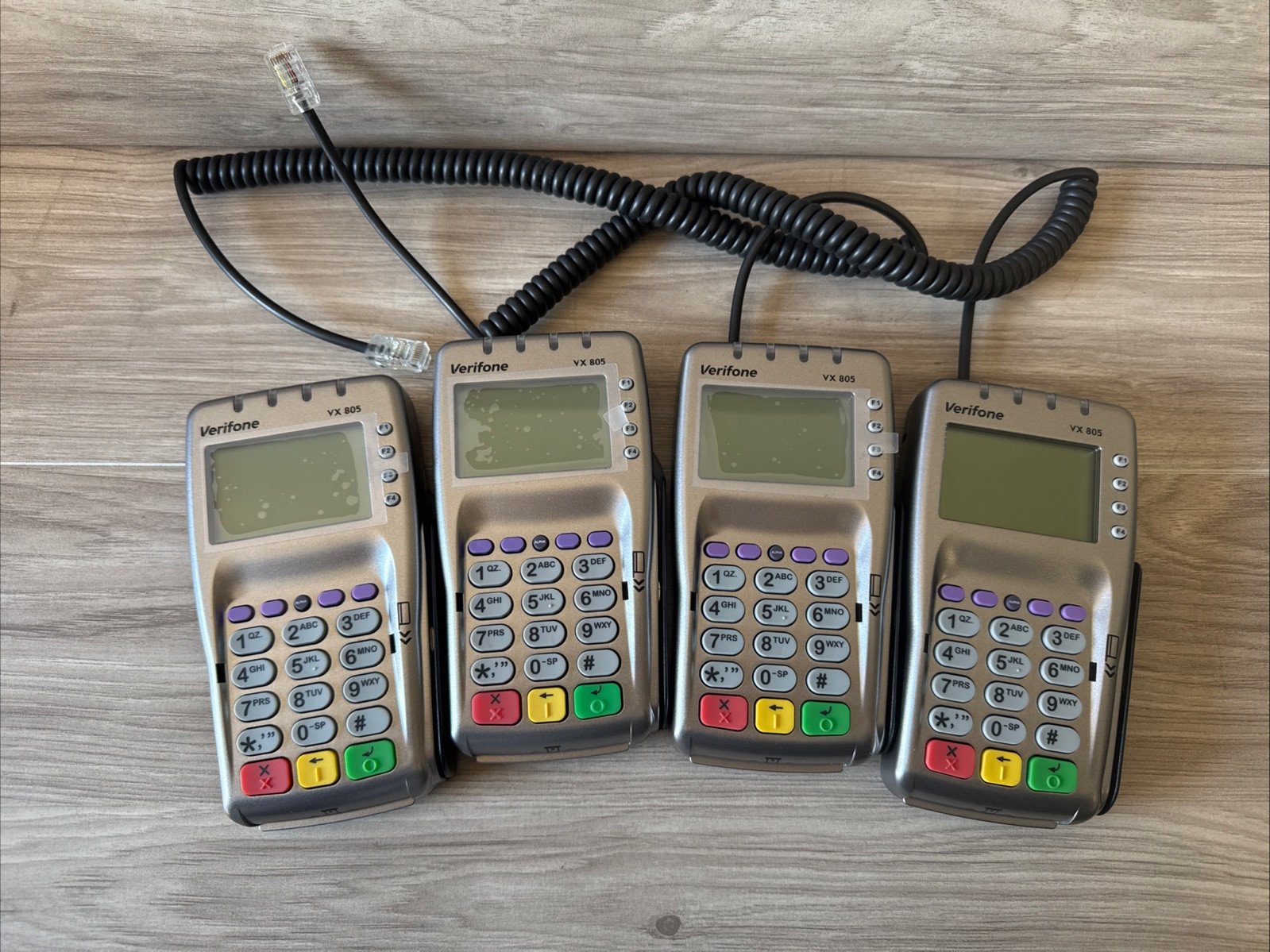 Lot 4 VeriFone VX805 CTLS Pin Pad Chip/Card Reader A2