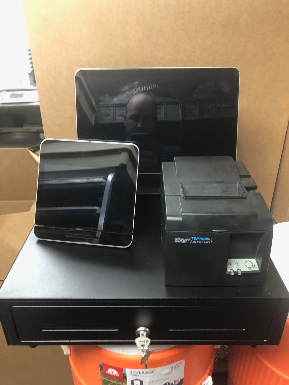 Square POS Point of Sale System Register, Receipt Printer & Cash Drawer
