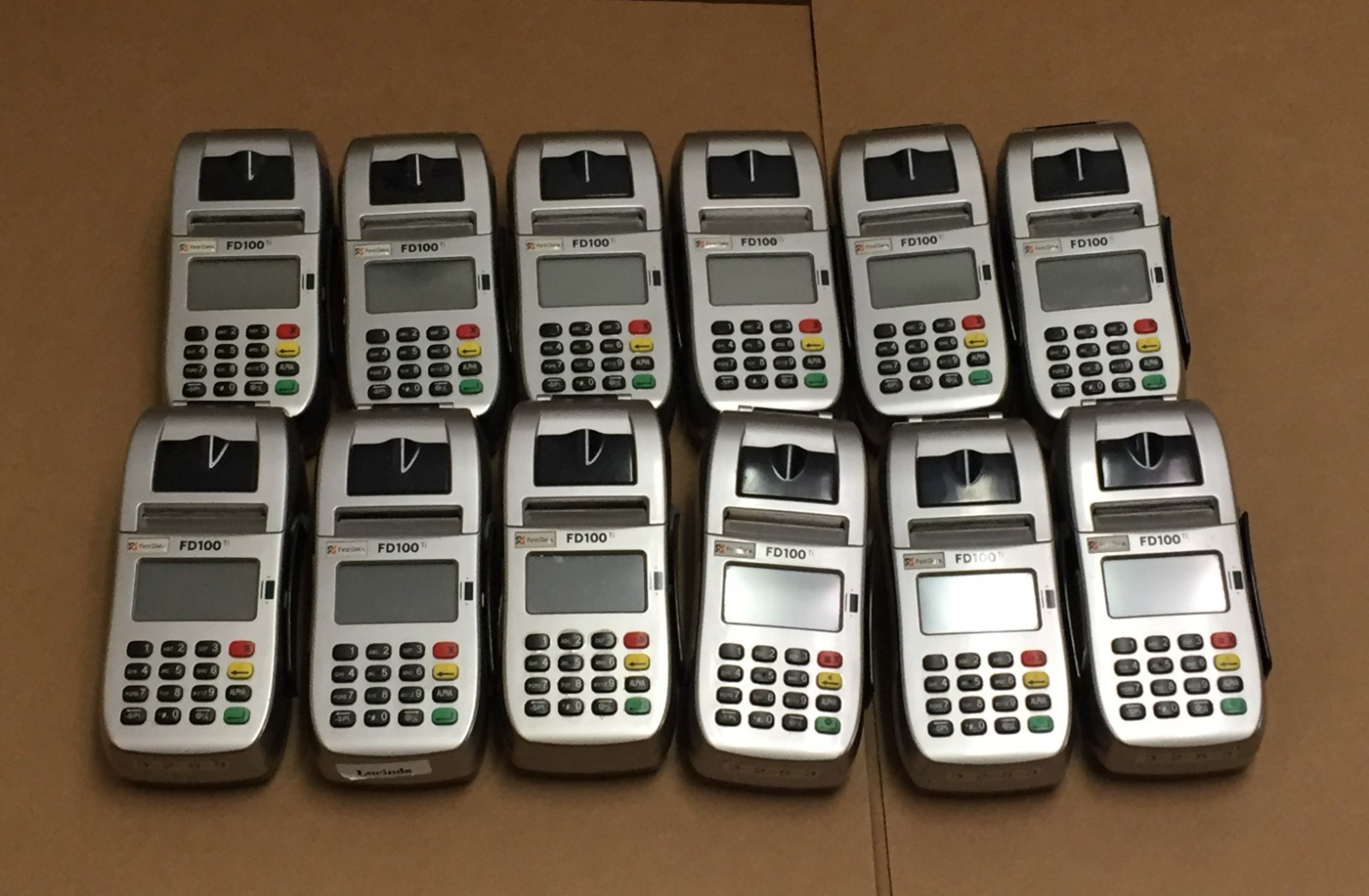 Lot of 12 First Data FD100Ti Credit Card Terminal Reader