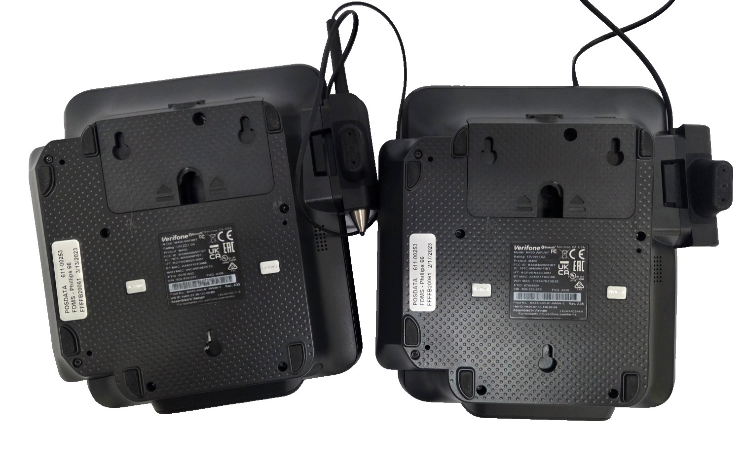 Qty2 Verifone VF Engage M400 WIFI/BT, FDMS NCR Epsilon Encryption