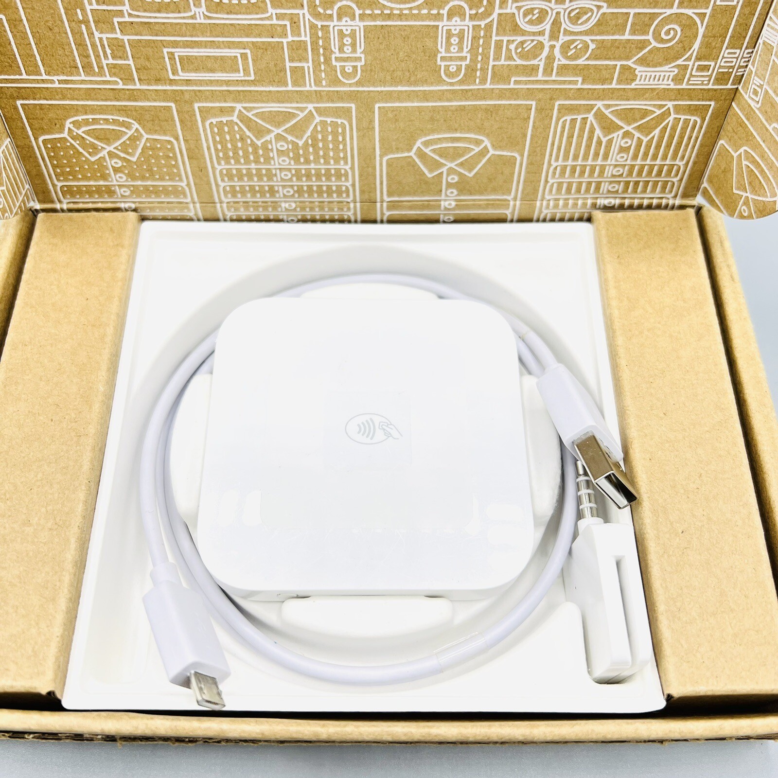 Square Contactless Credit Card Chip Reader And Cable S8-1 Small Business