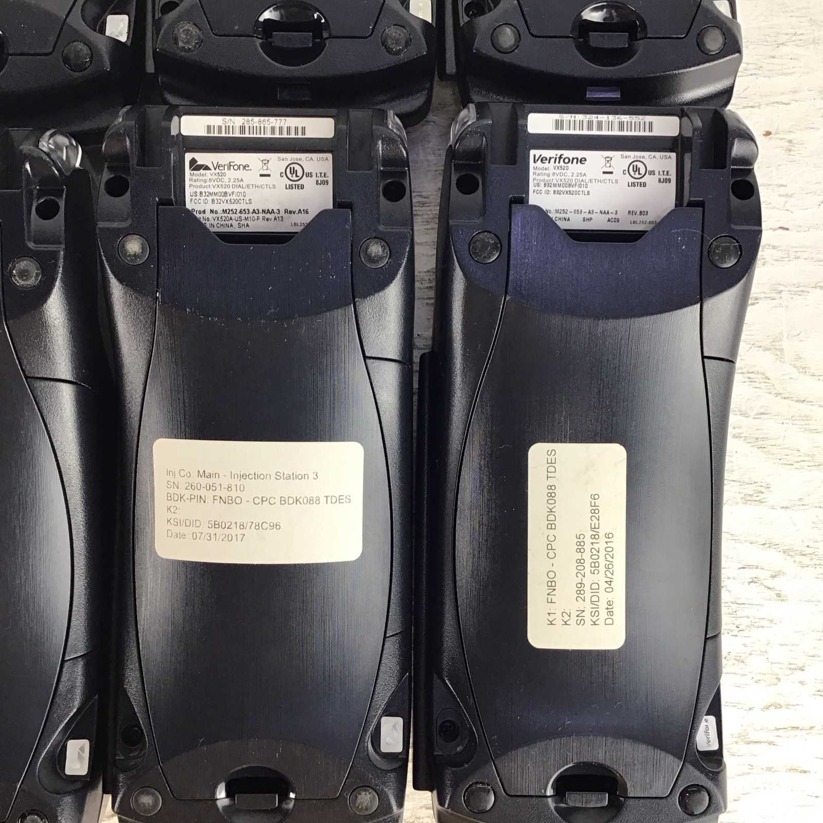 Lot Of 10 Verifone VX520 POS Terminals Tested Tampered READ