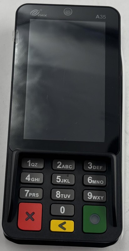 PAX A35 A35-0BW-RD6-01AA ANDROID POS CREDIT CARD TERMINAL READER – LOCKED