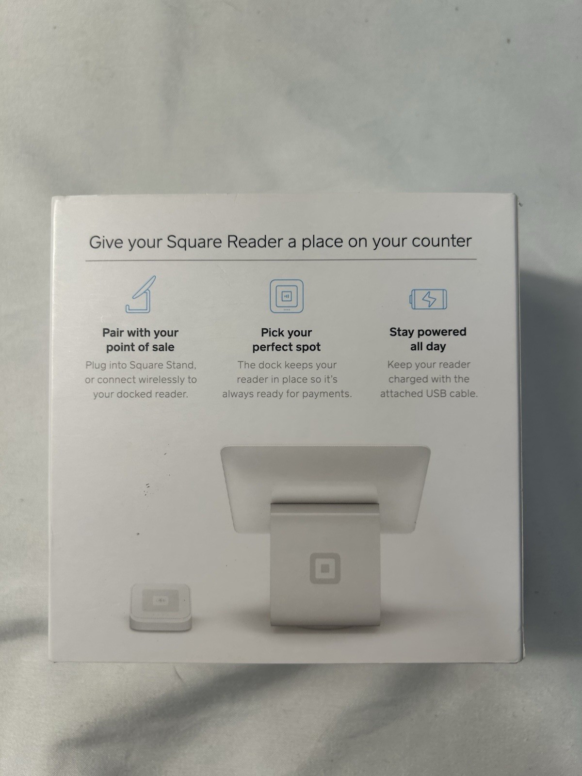 Square A-SKU-0120 Dock for Contactless Credit Card Reader SEALED