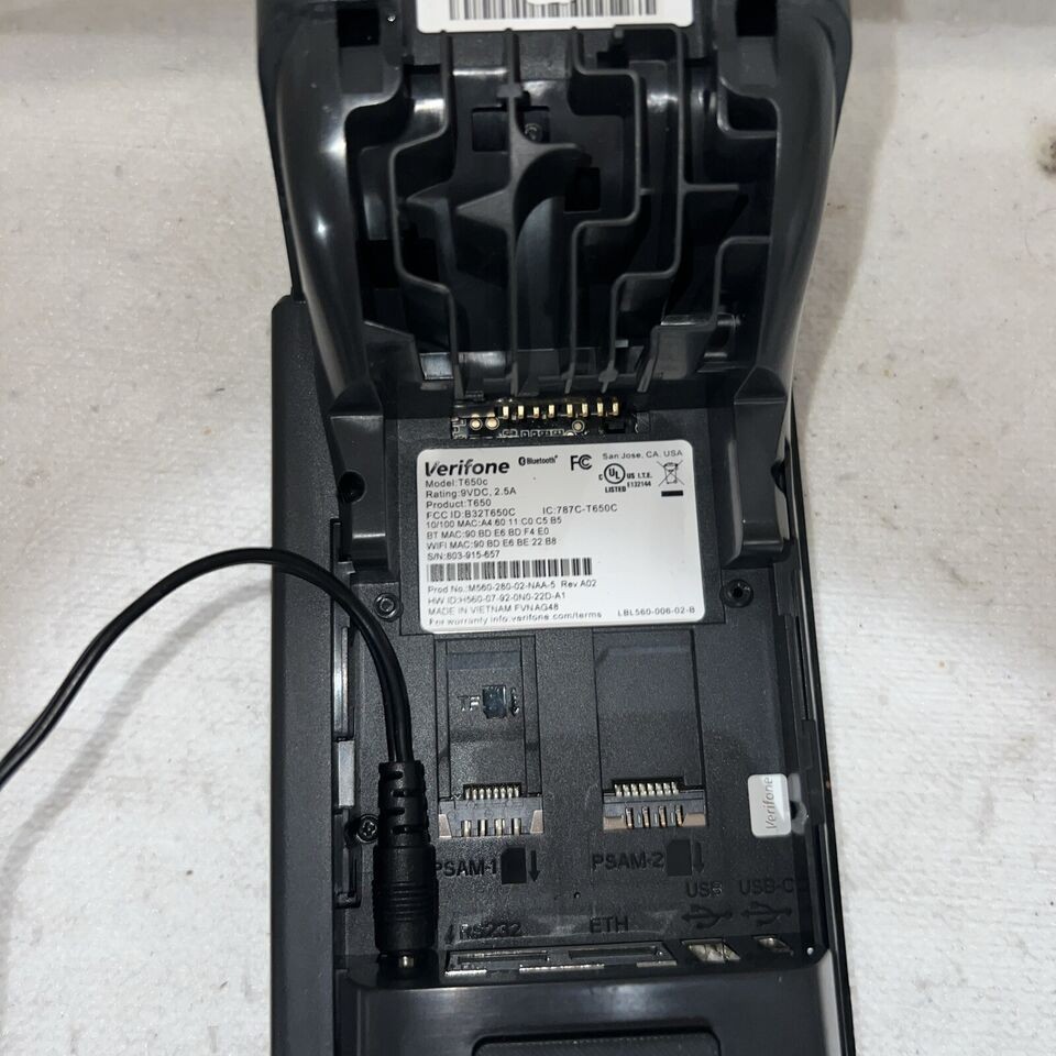 VeriFone T650C encypted for WORLDPAY