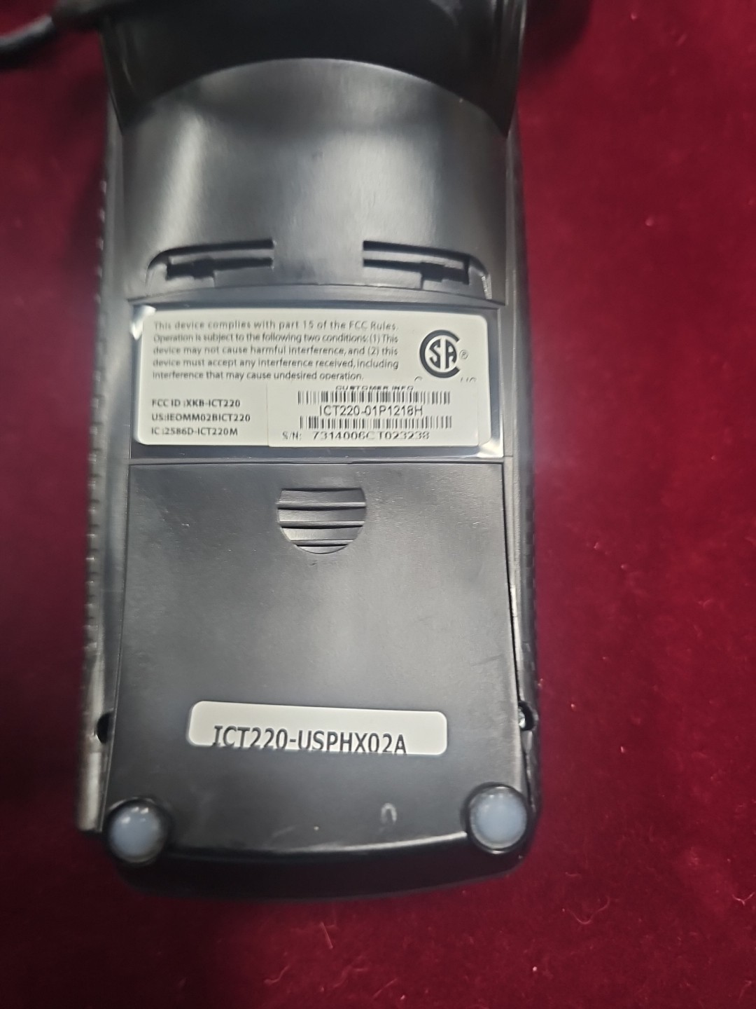 Ingenico ICT220 W/ IPP220 Pin Pad