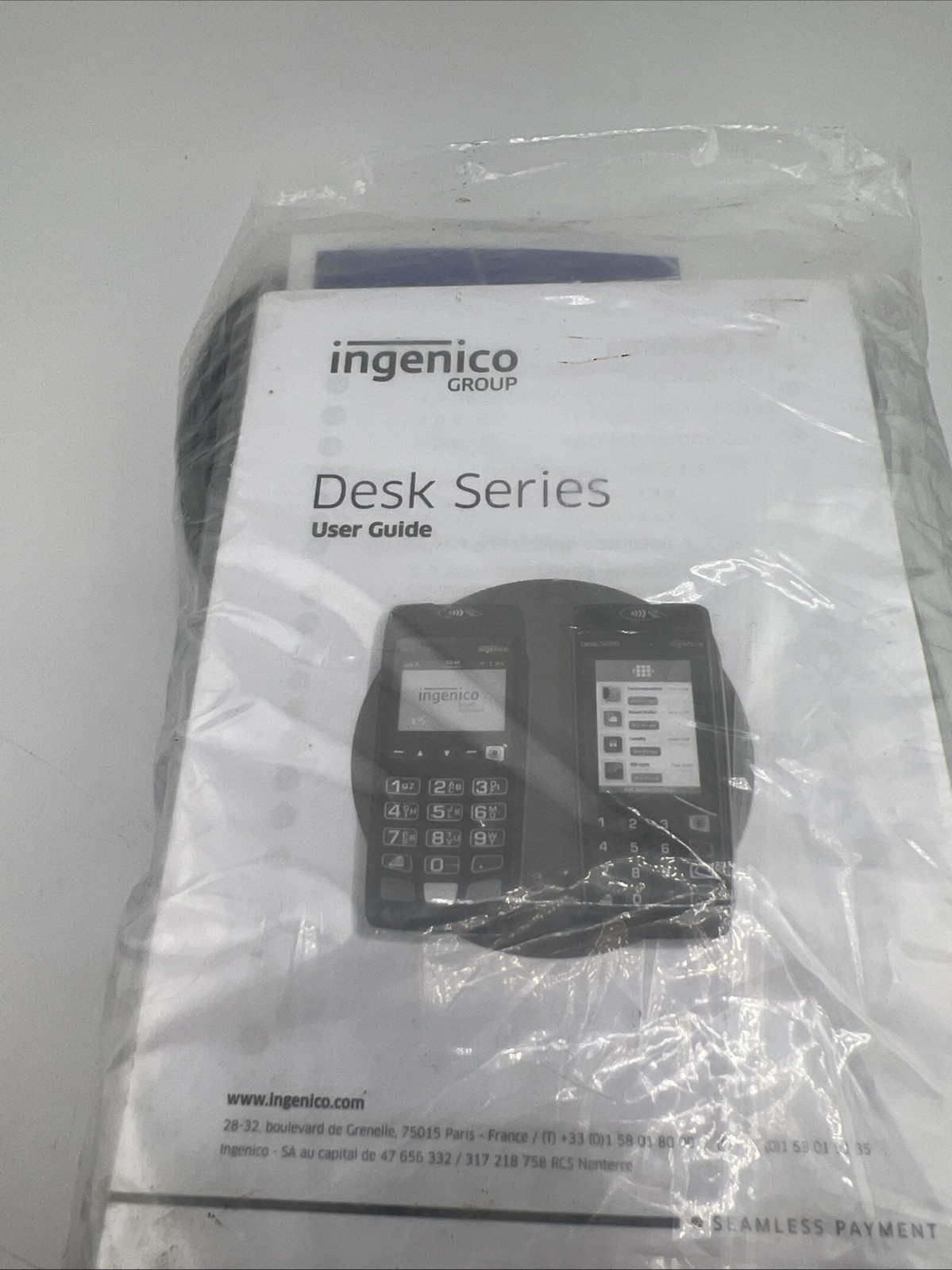 INGENICO Desk Series User Guide and Accessories