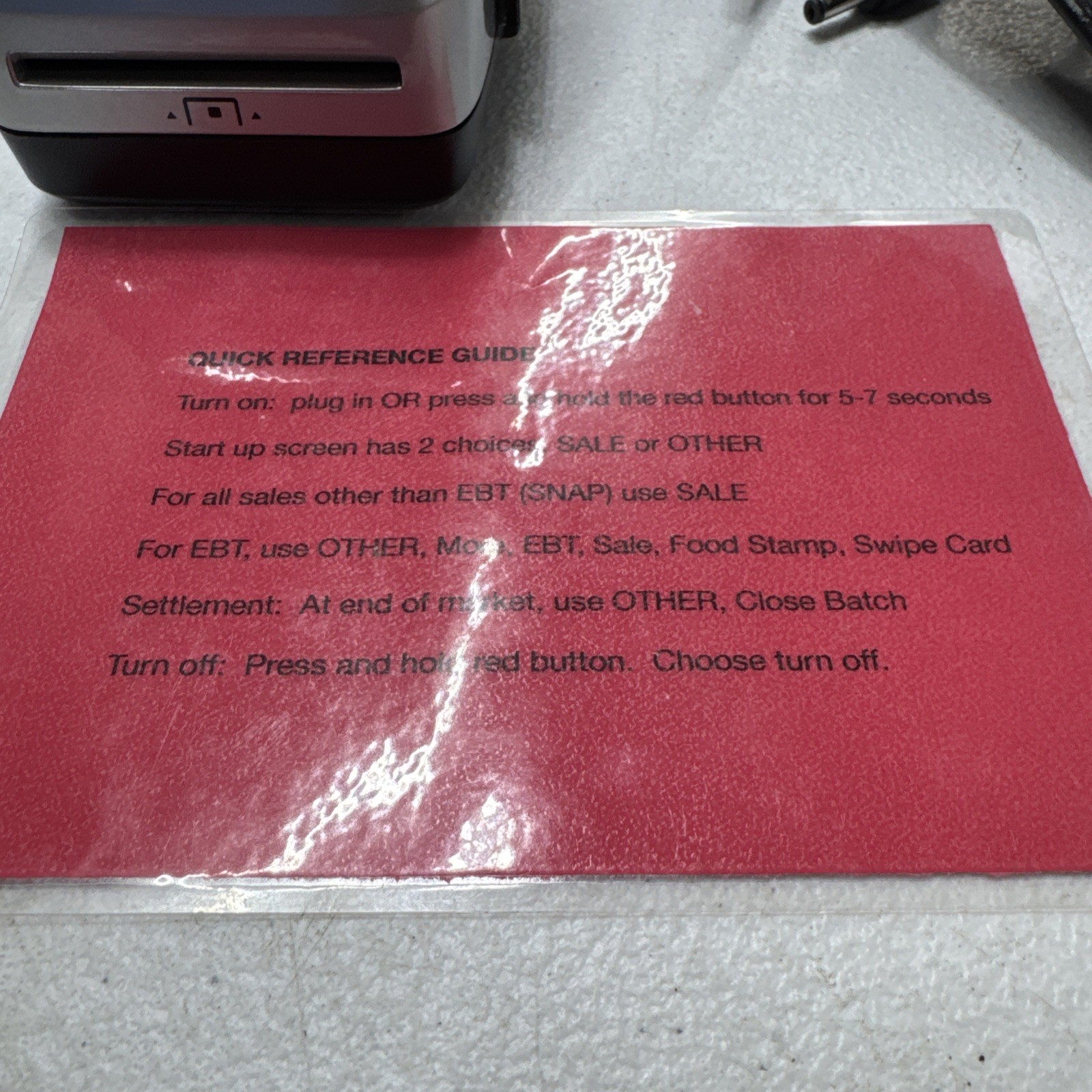 First Data FD410 Credit Card Terminal unit 2 batteries & 1 Charger