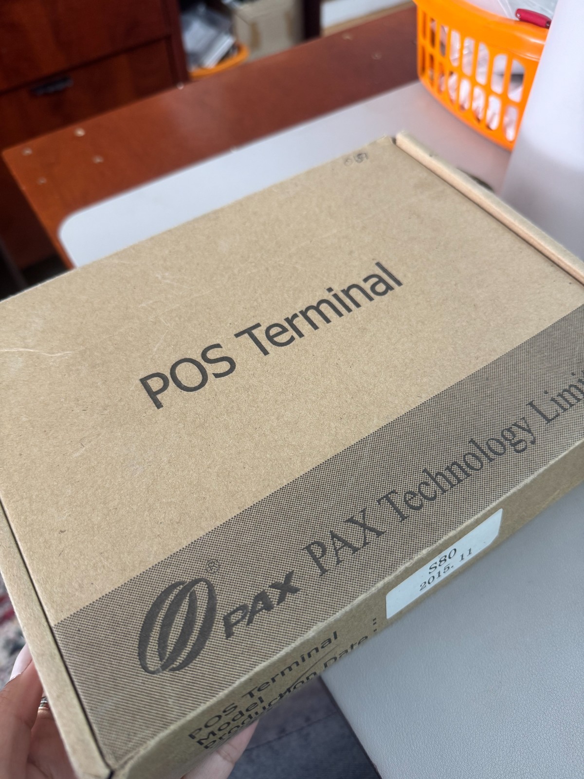 Pax S80 Credit Card POS Terminal W/ Power Adapter.