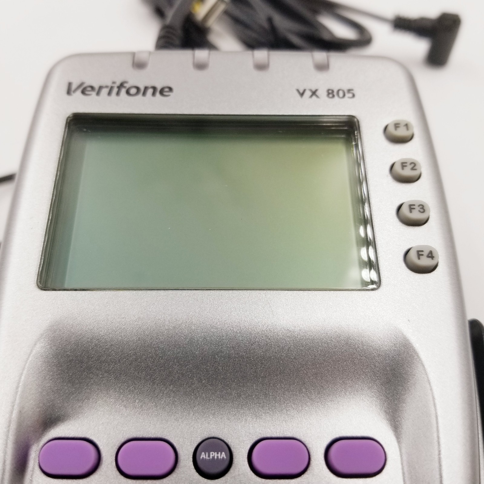 VeriFone VX805 CTLS Pin Pad Tamper Chip Credit Card Reader Power Cord VX 805