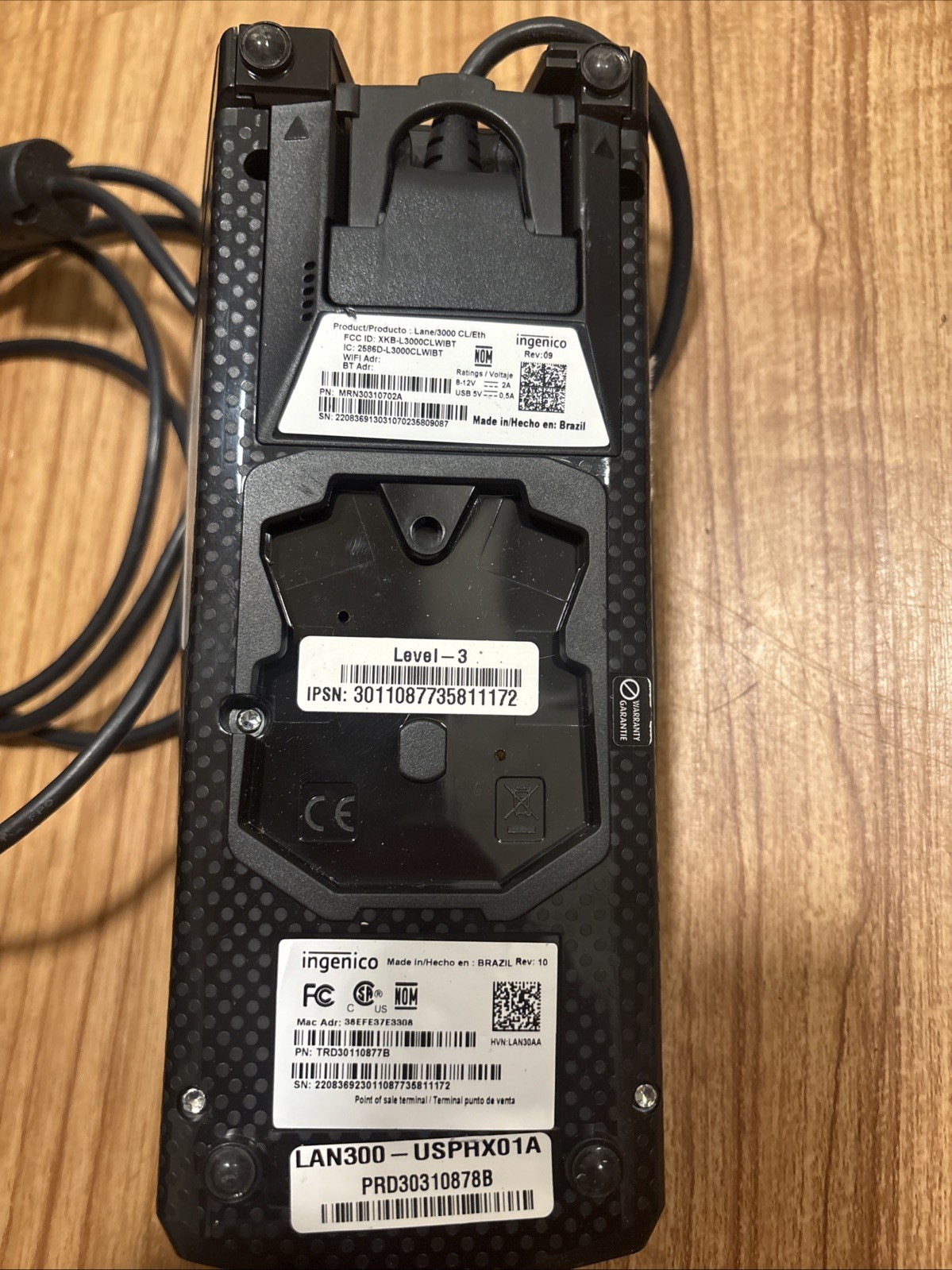 ingenico lane 3000 With Ethernet Cable Only