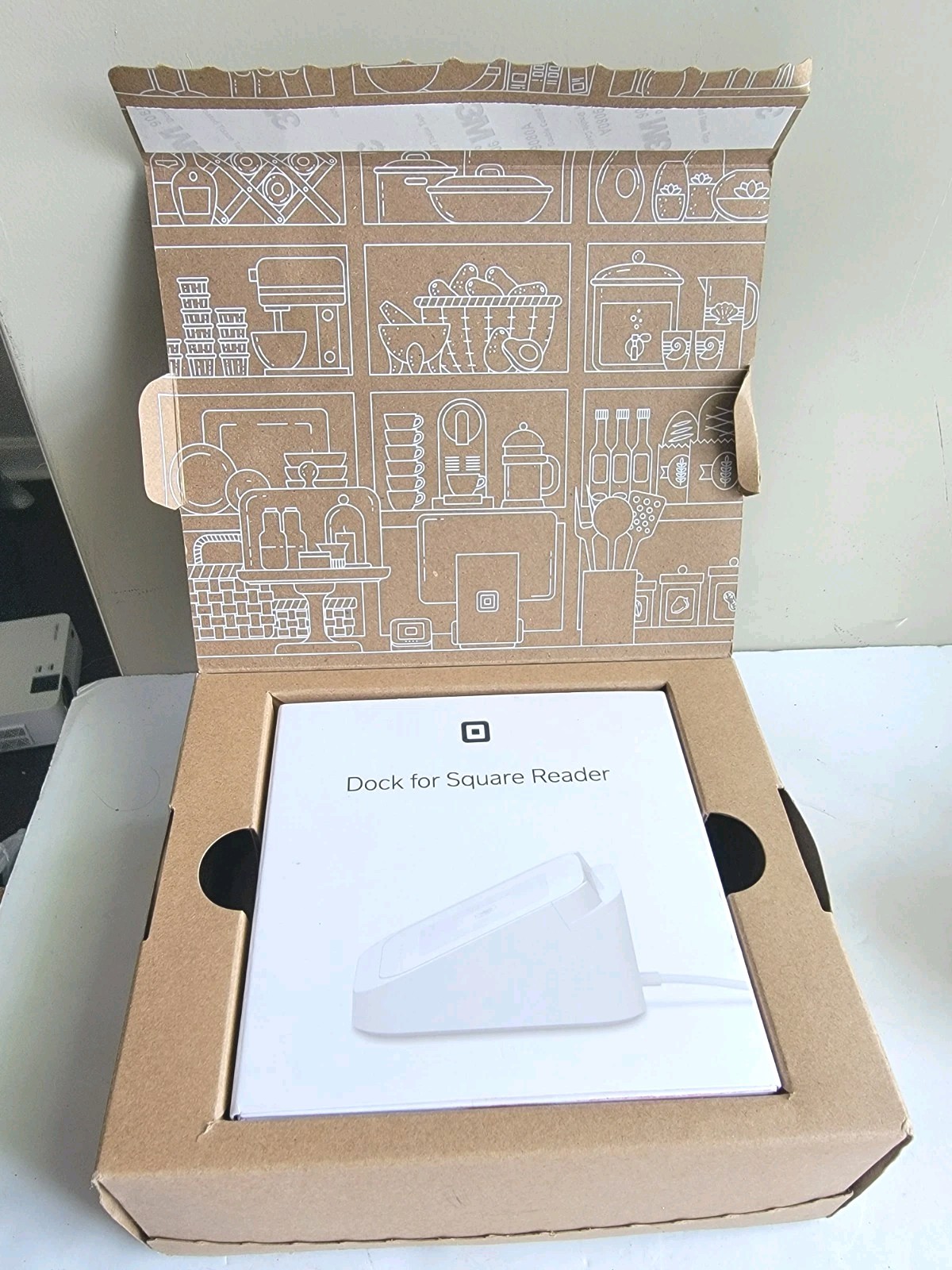 Square Dock for Contactless Credit Card Reader open box