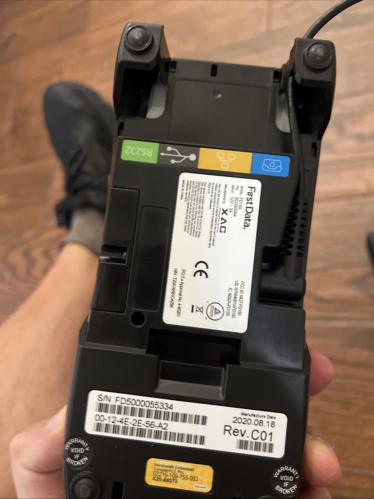 fd150 terminal First Data Fiserv Used