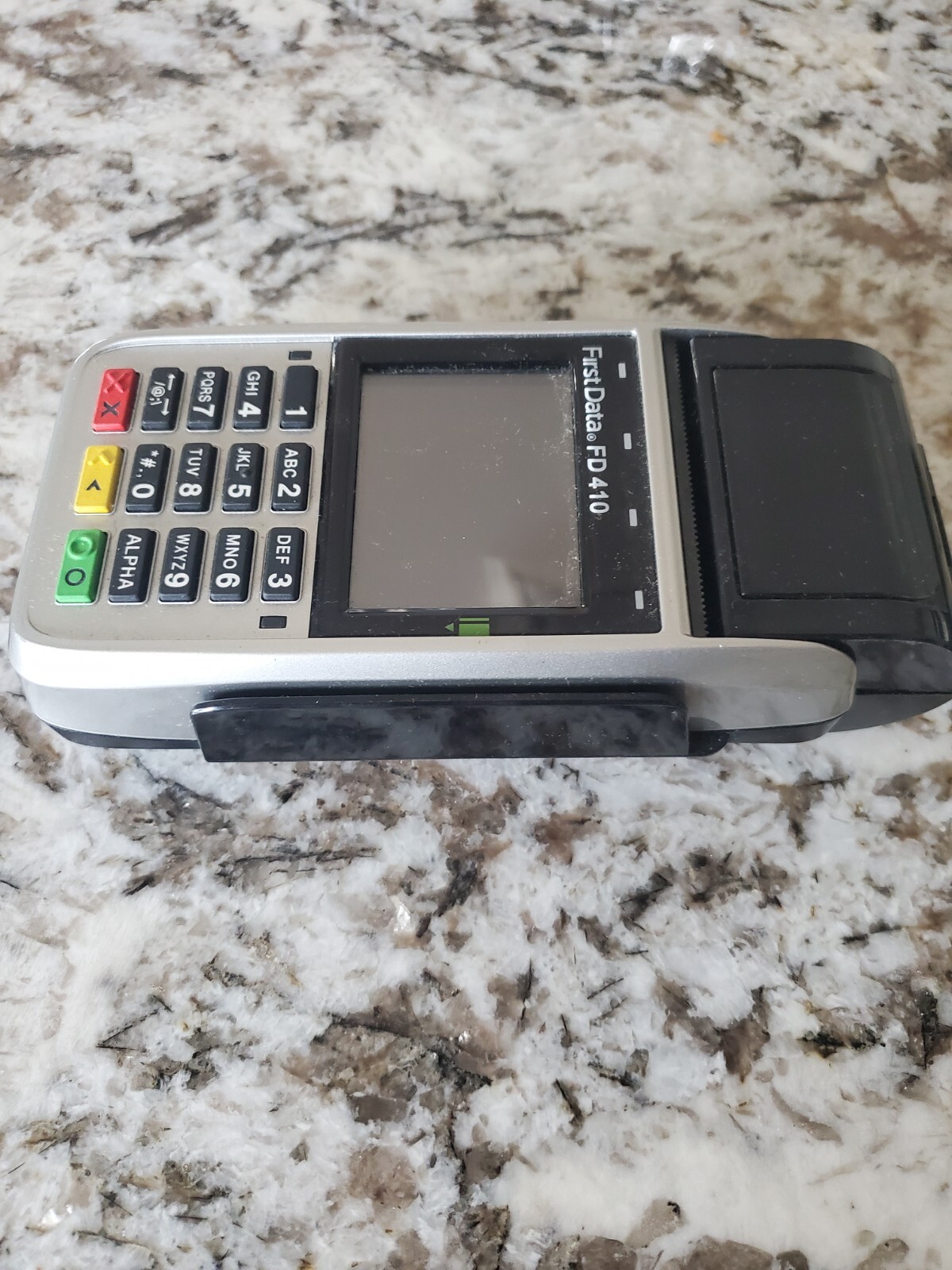 First Data FD-410 Credit Card Machine w/ Power Supply