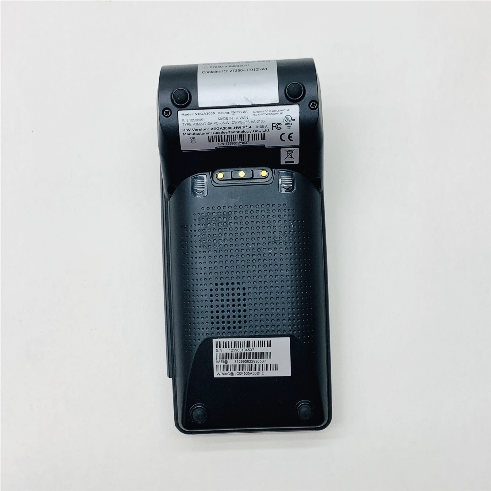 Dejavoo Z9 Vega 3000 3G WiFi Wireless Contactless Credit Card Terminal 10508051
