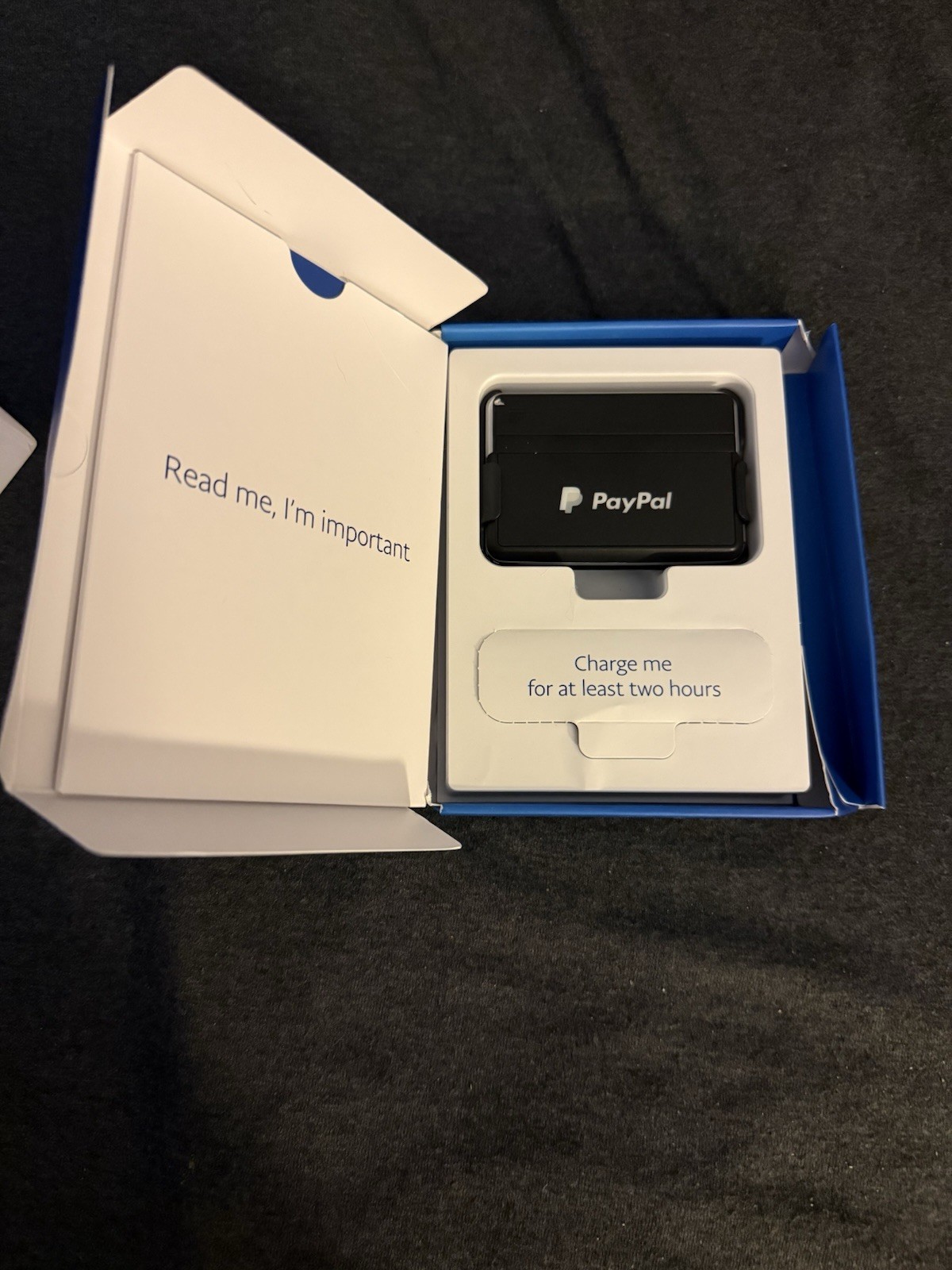 PayPal HERE Chip and Swipe Card Reader, NIB NEW – Never Used Retail Sales Supply