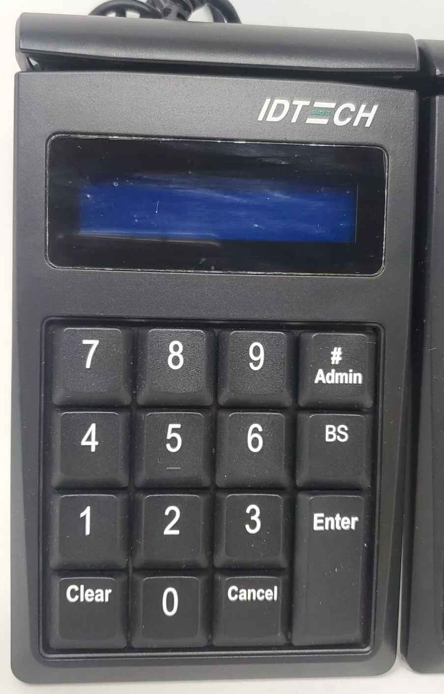 2x ID Tech IDKE-534833BE SecureKey Credit Card Reader/Swiper Black Keypad