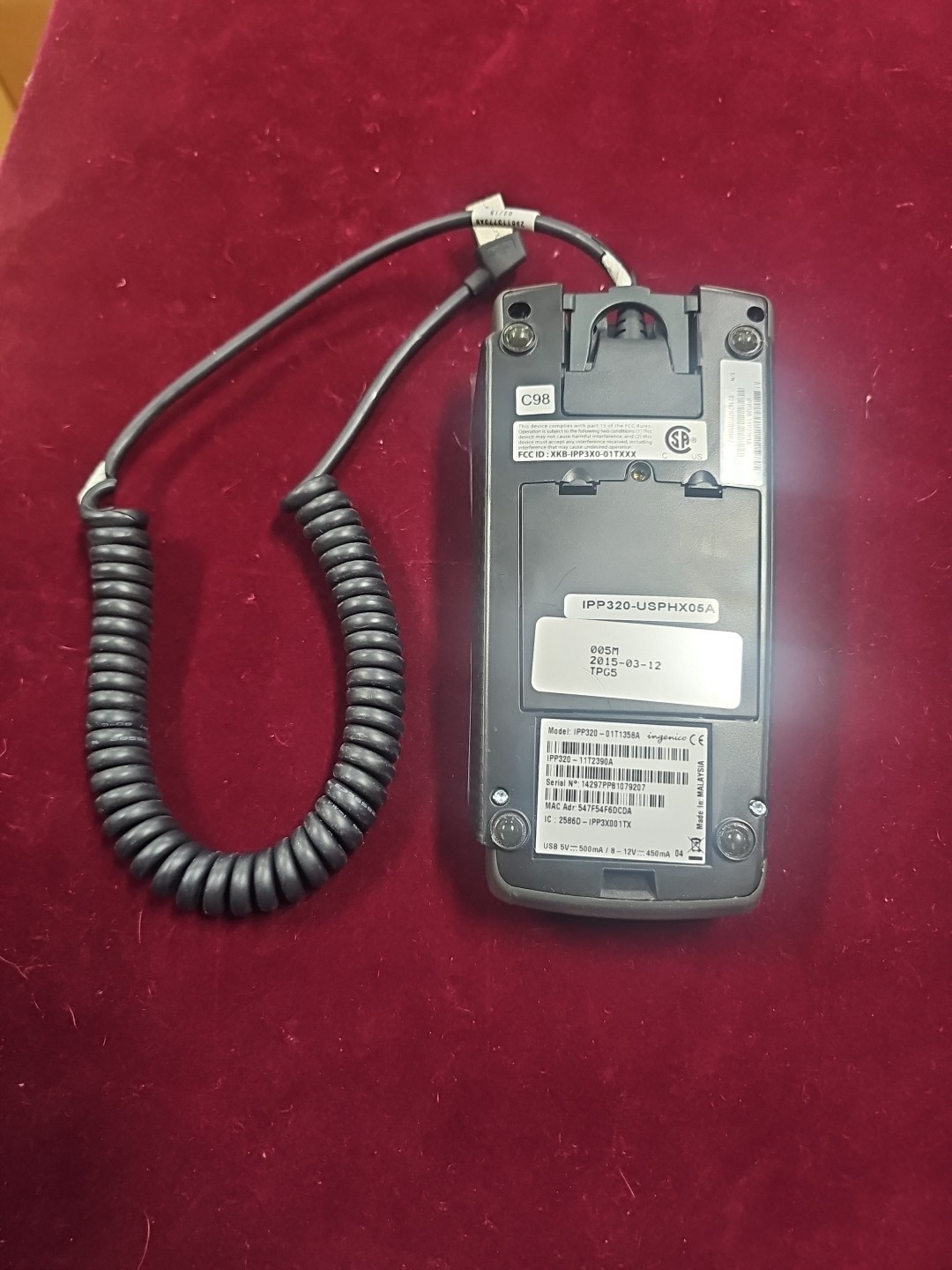 ingenico ipp320 With Cord