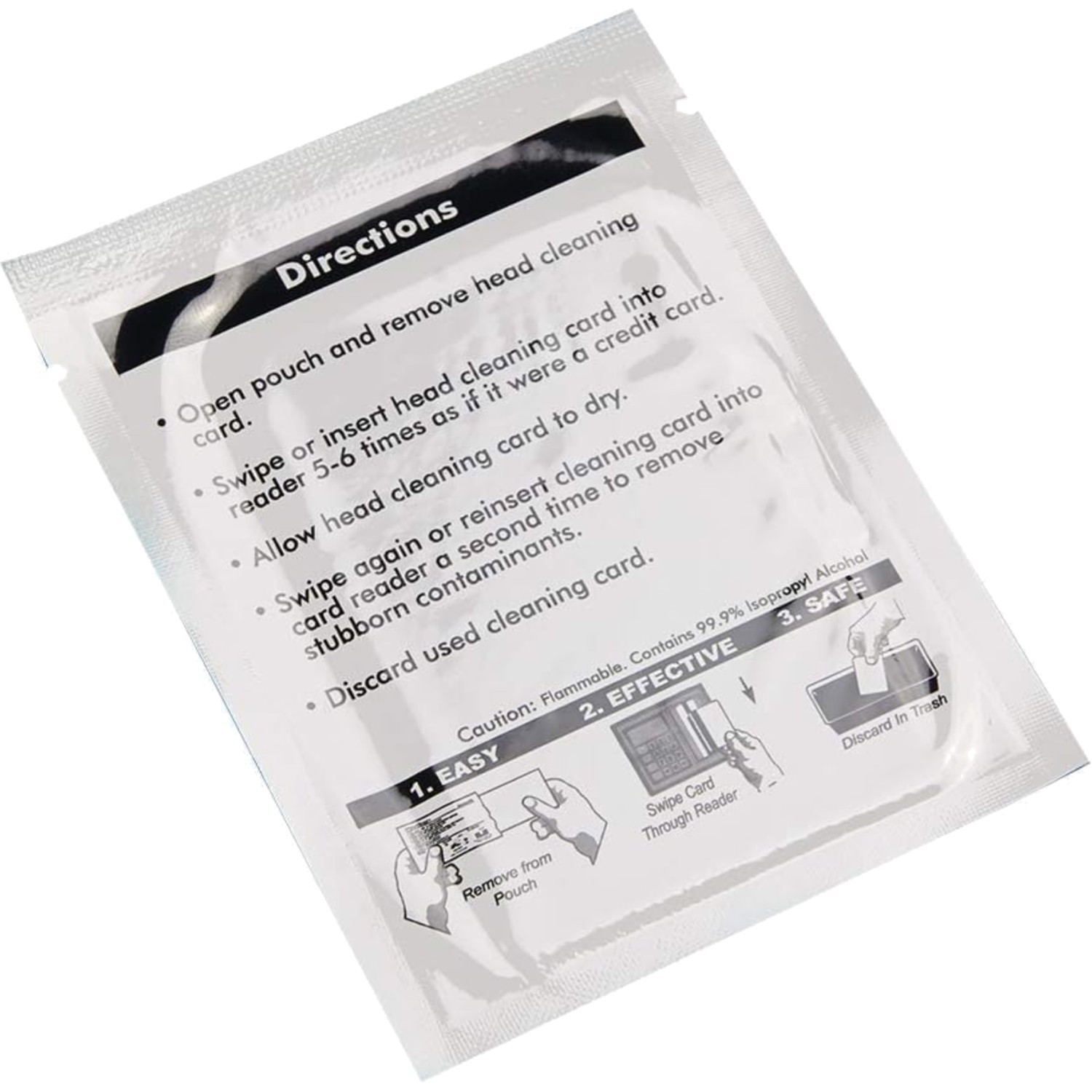 50 Dual-Sided POS Terminal Cleaning Cards – Easy & Effective Card Reader Cleaner
