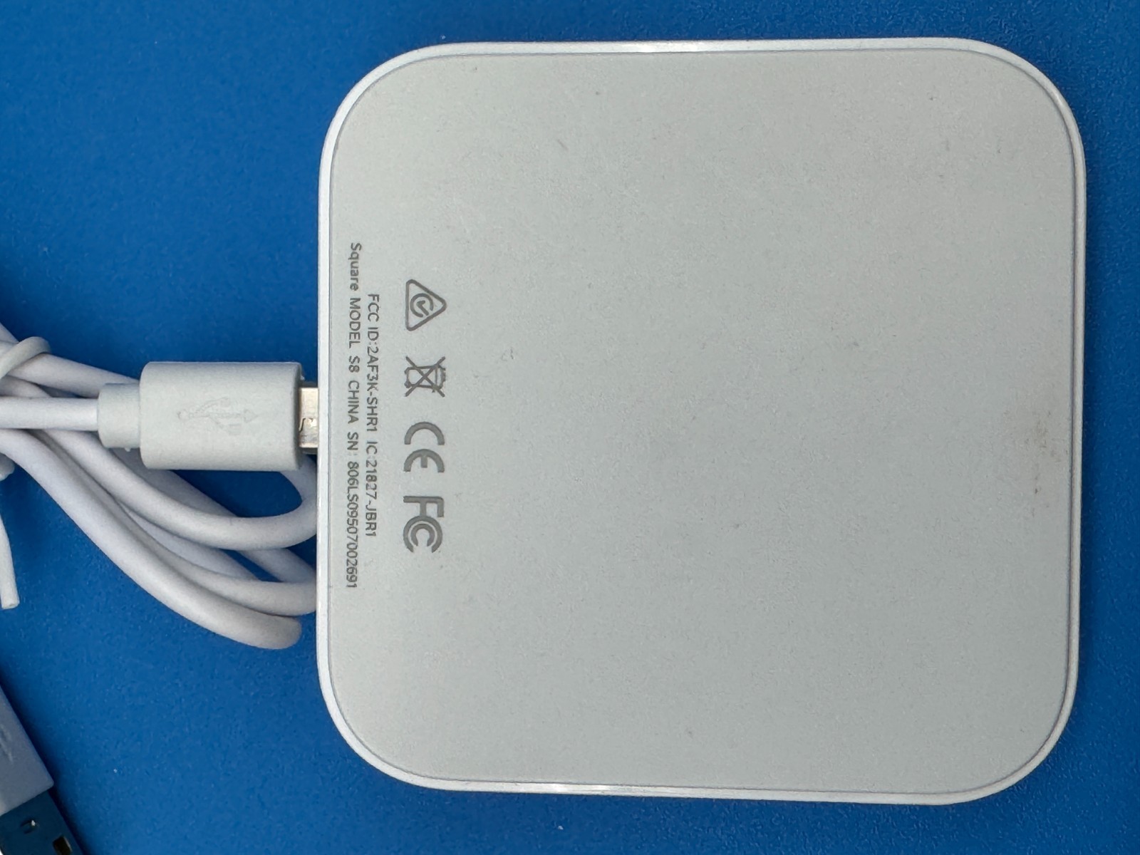 Square Model S8 Contactless Payment Card Reader Bluetooth NFC EMV chip