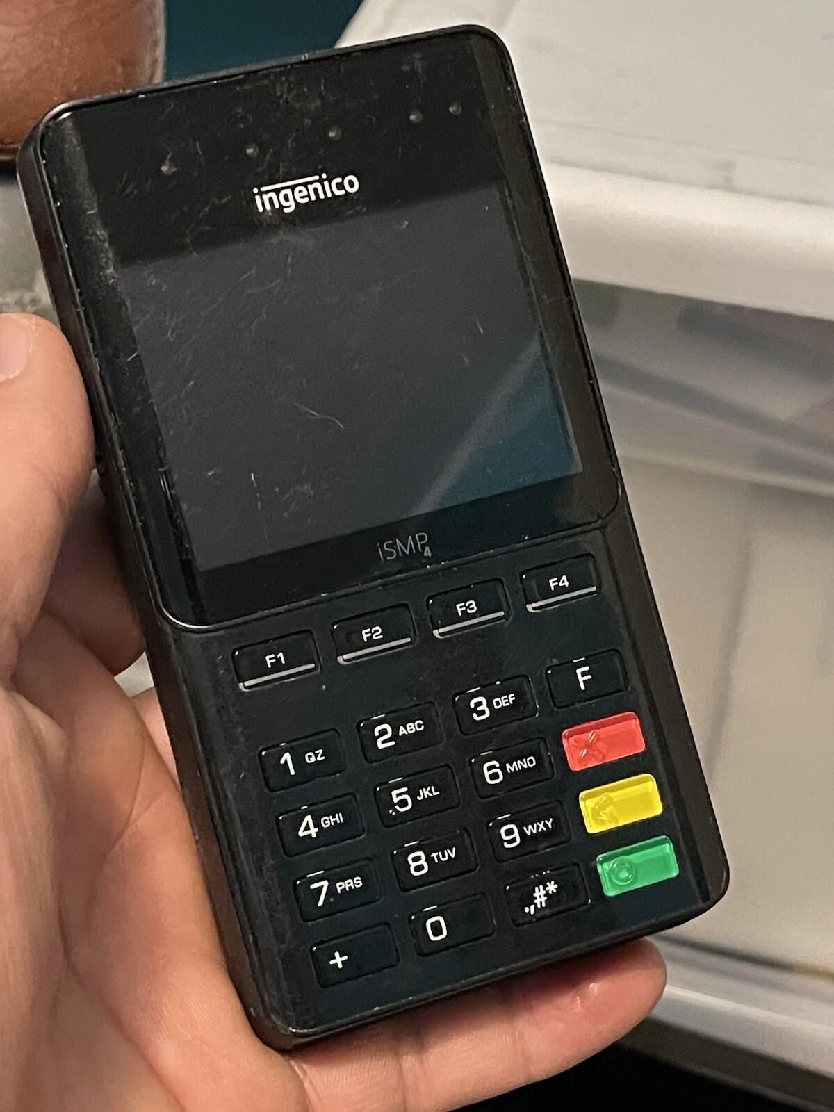 INGENICO ISMP4 IMP657-11P3556C PORTABLE POS TERMINAL (untested)
