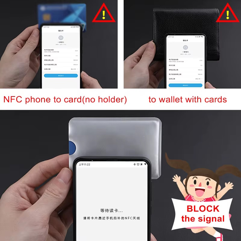 10Pcs Anti-Scan Card Sleeve Anti-Magnetic Anti-Theft anti RFID/NFC Scanning Alum