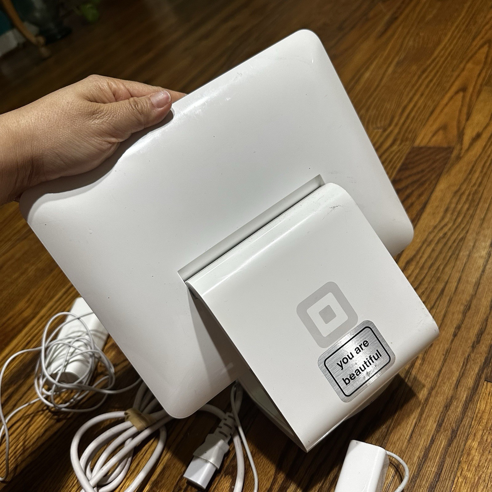 Square Stand 1st Gen POS Terminal with Reader & Power Cables – AS IS / NO IPAD