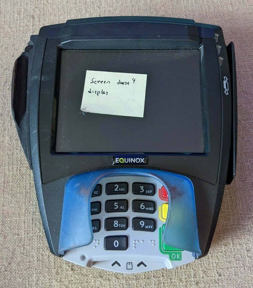 Equinox L5300 010368 612E ZDE Card Payment Terminal Contactless Touchscreen 408F