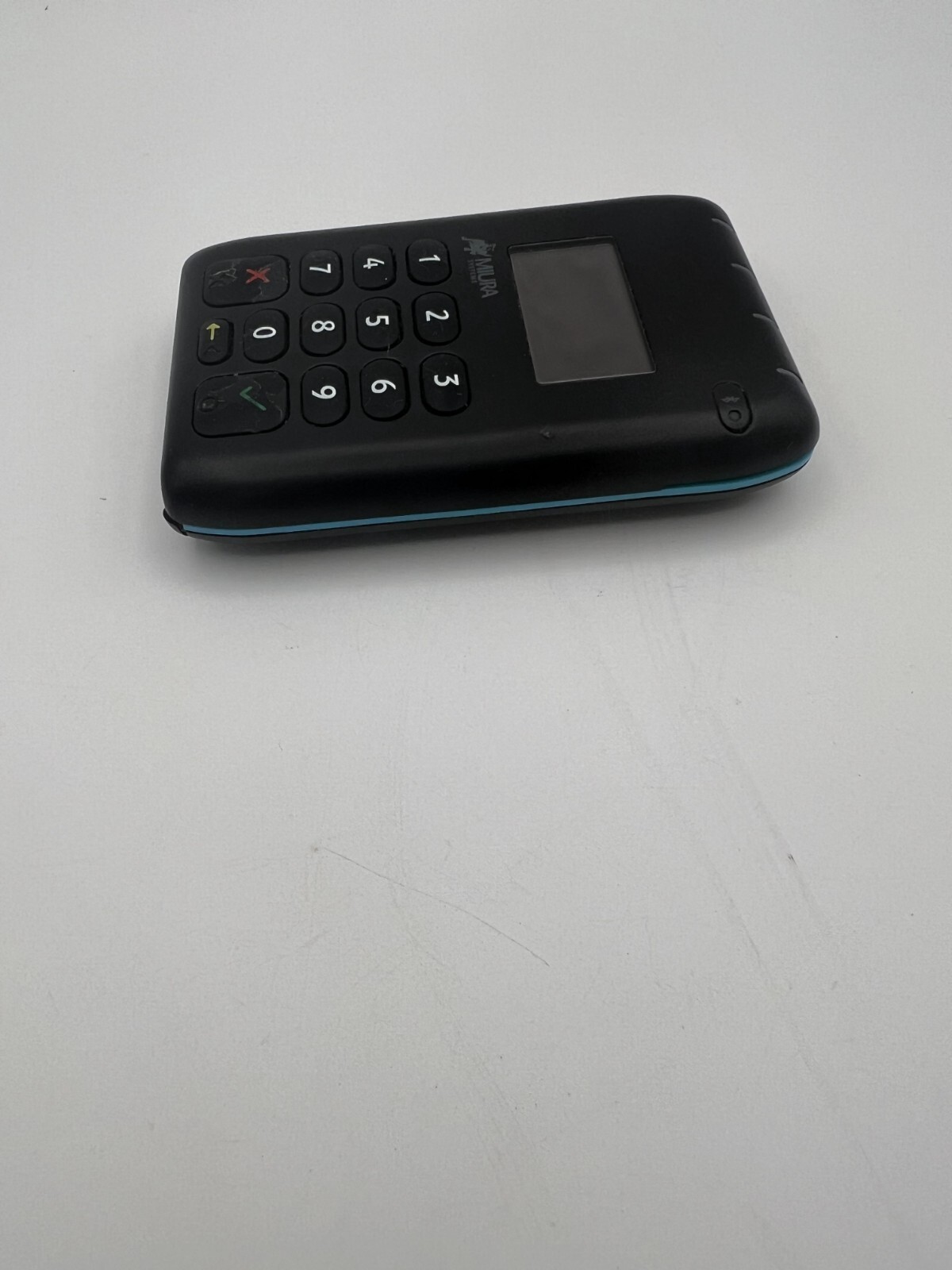Miura Systems Credit Card Reader Machine Black Bluetooth Compact Digital Display