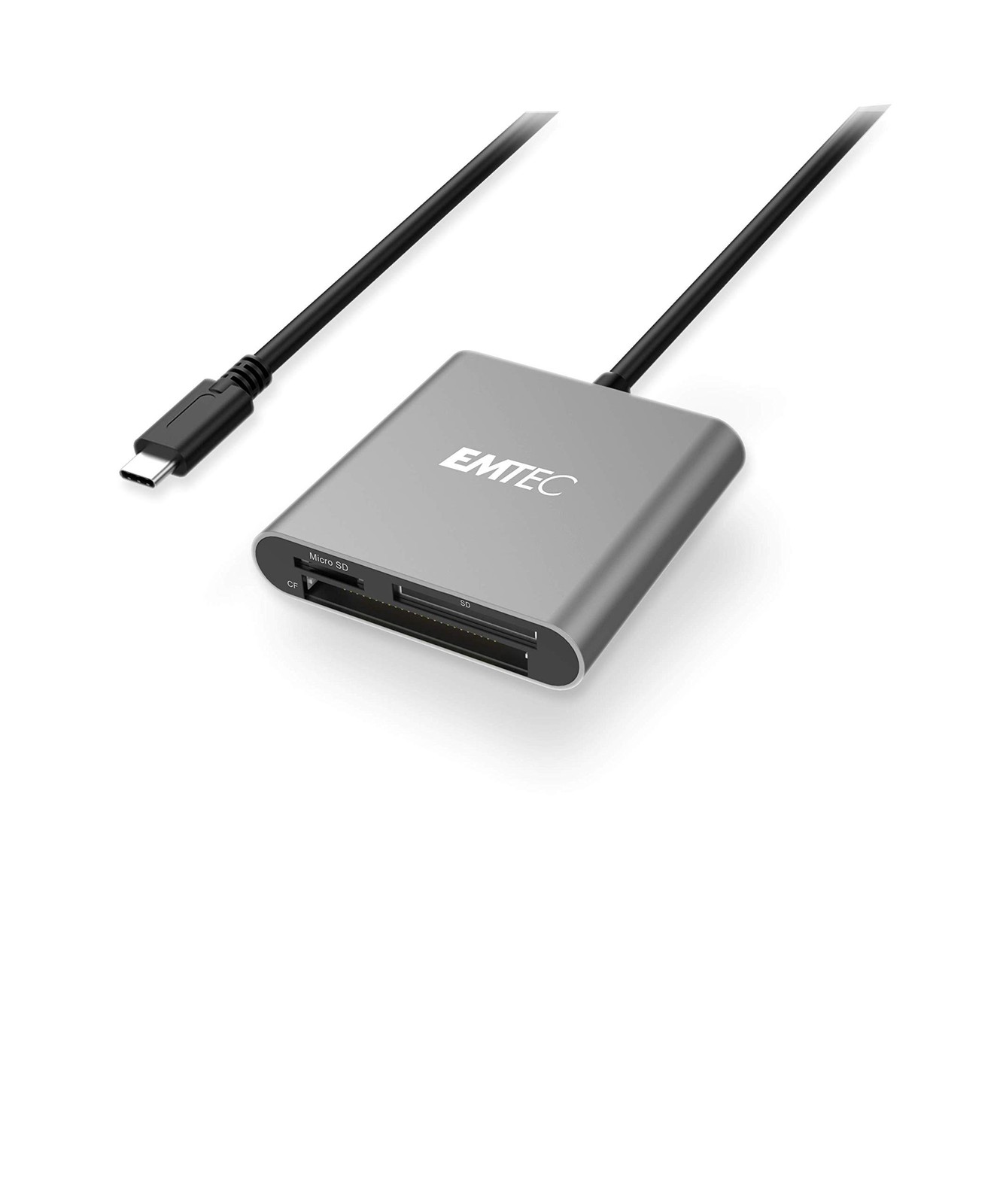 EMTEC ECCAREADT610C Type-C 3-in-1 Card Reader