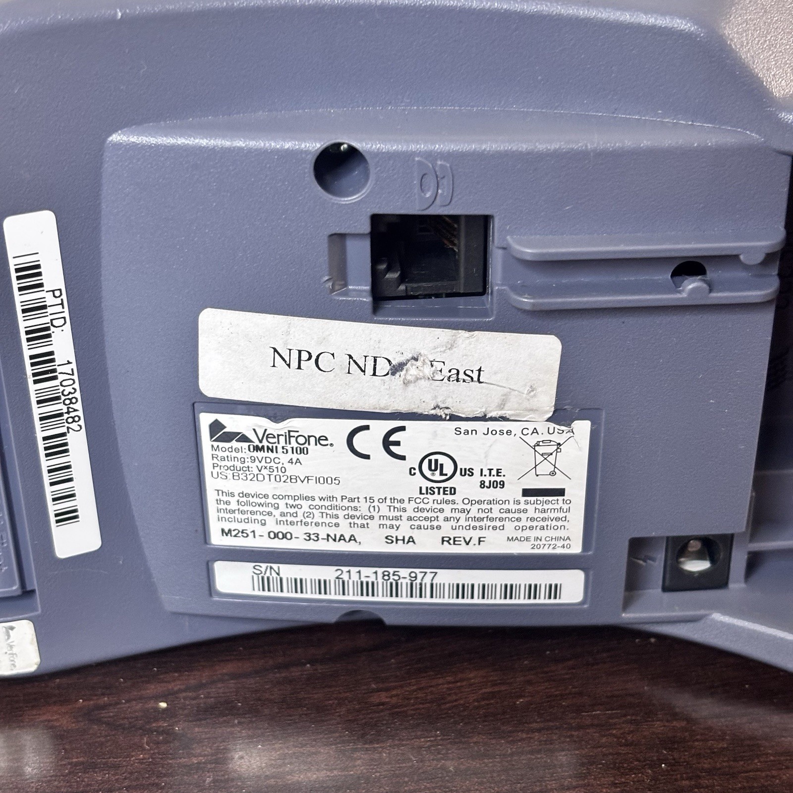 VeriFone Vx510 Omni-5100 Wireless Credit Card Portable Swiper/Printer Terminal