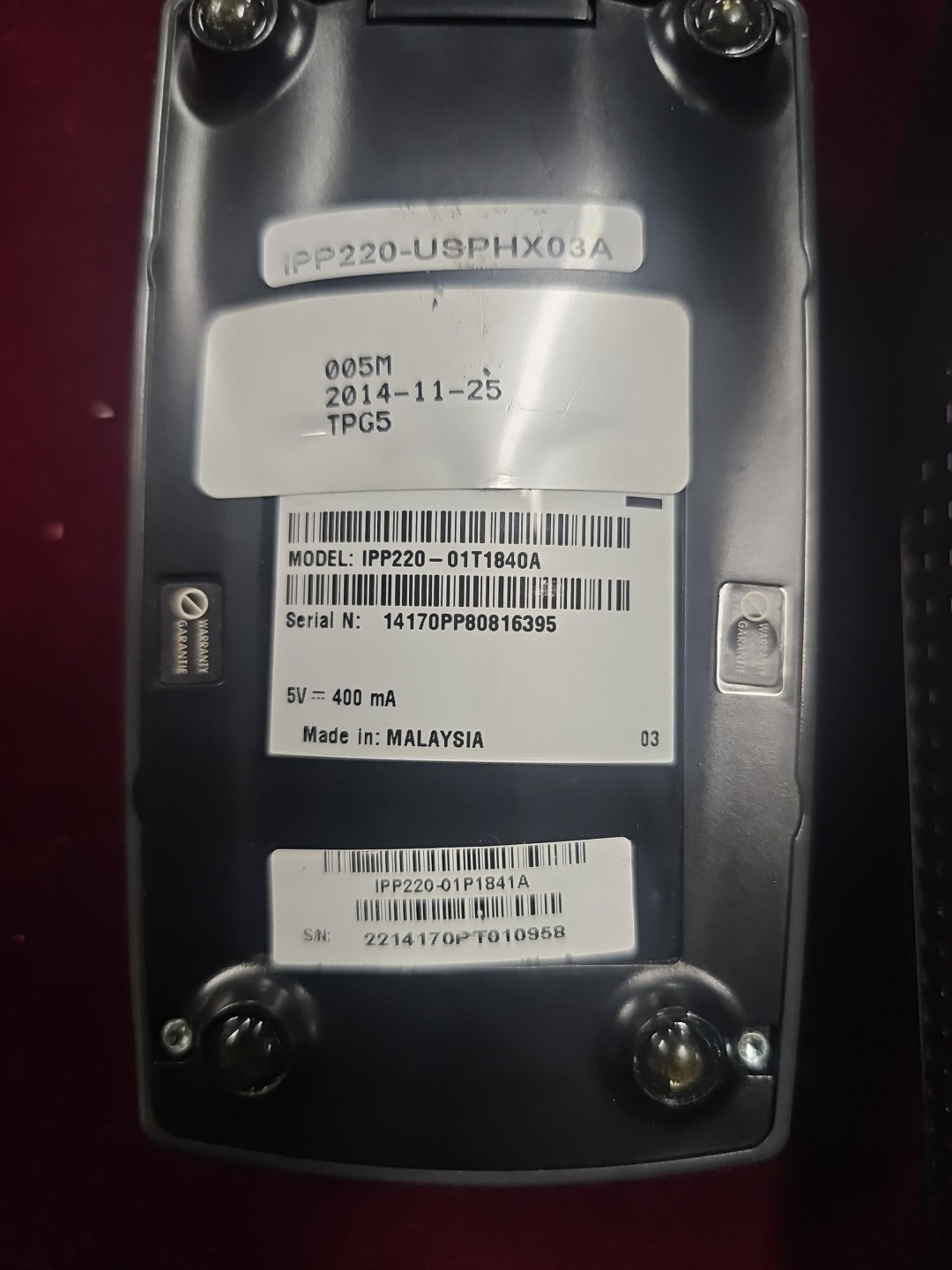 ingenico ICT220 W/ iPP220 Pin Pad