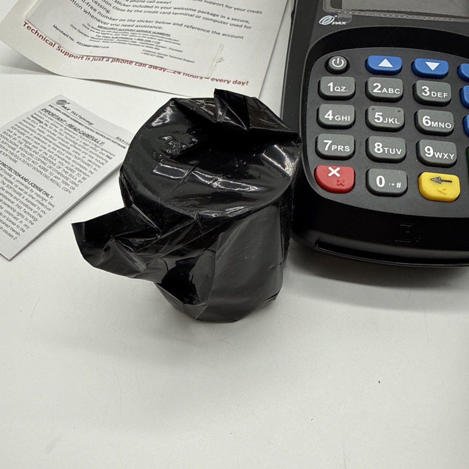 Used Pax S80 Credit Card Terminal with Power Cord Reset – Invalid IC Card- Works