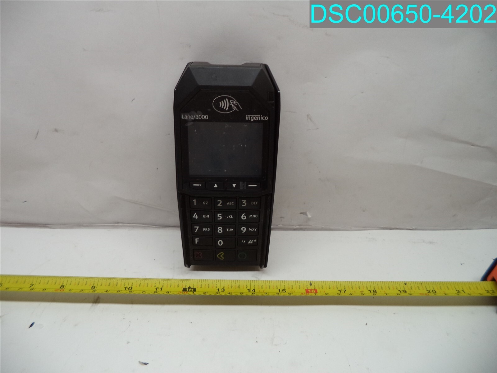 Used Item Ingenico LANE/3000 Credit Card Reader Payment Terminal TRD30110877B