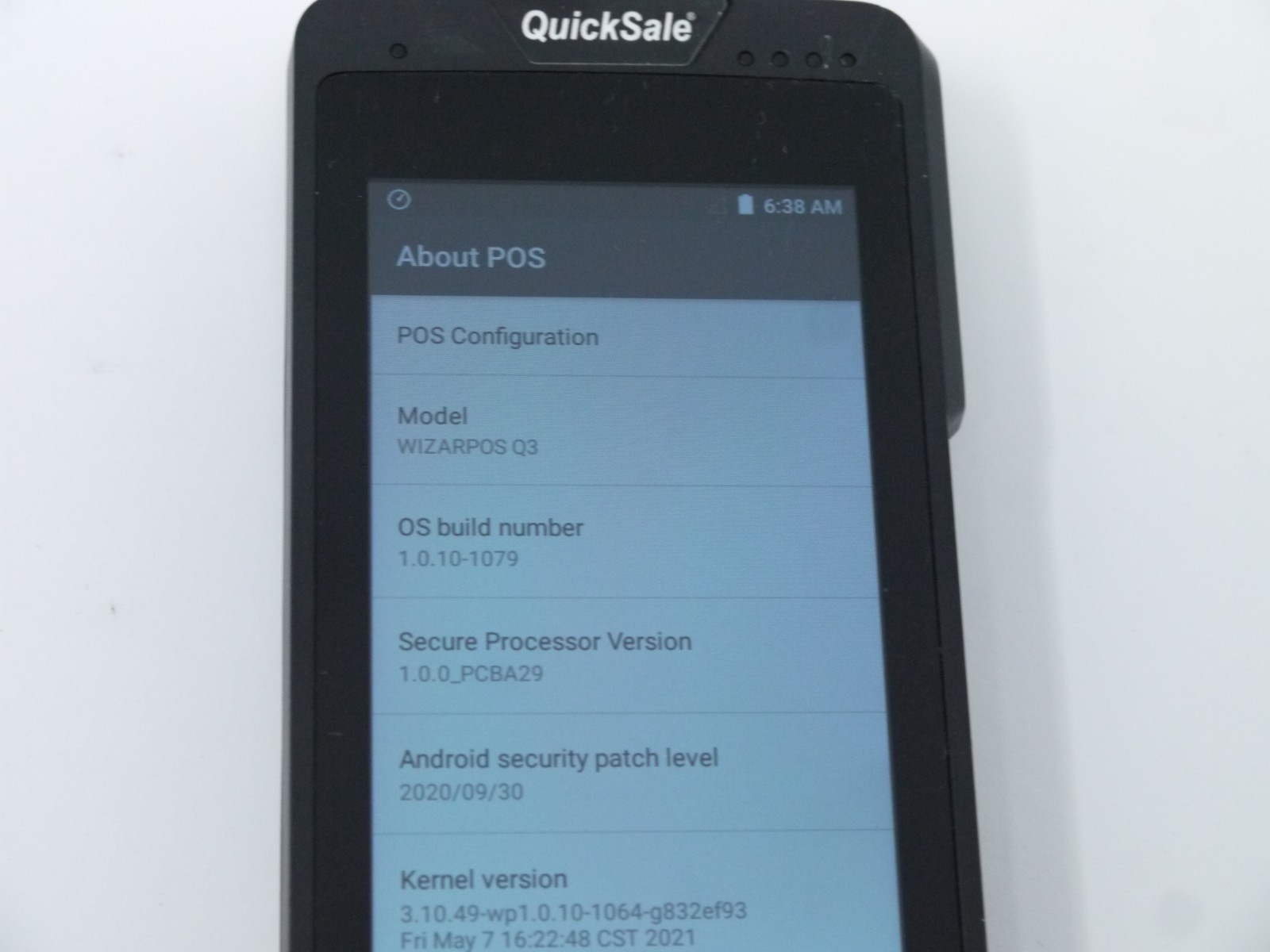 Dejavoo WIZARPOS Q3 Touchscreen Mobile POS Point of Sale Tap Card Reader Working