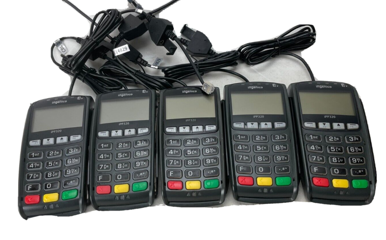 LOT OF 5 Ingenico iPP320 Pin Pad Payment Terminal Swipe Card Reader IPP320